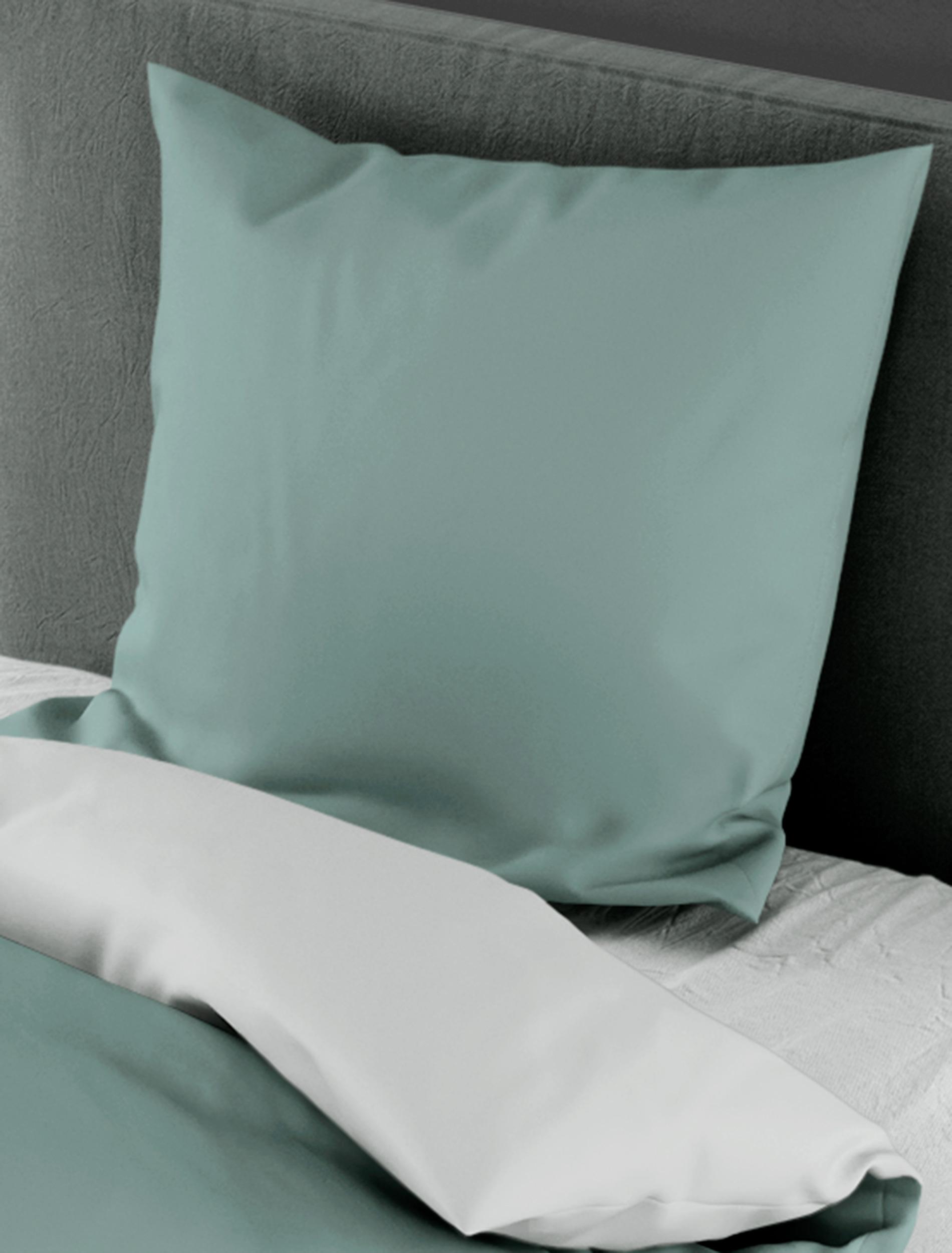 Bettwäsche Casea Bilbaos, 135x200cm - lind/silbergrau