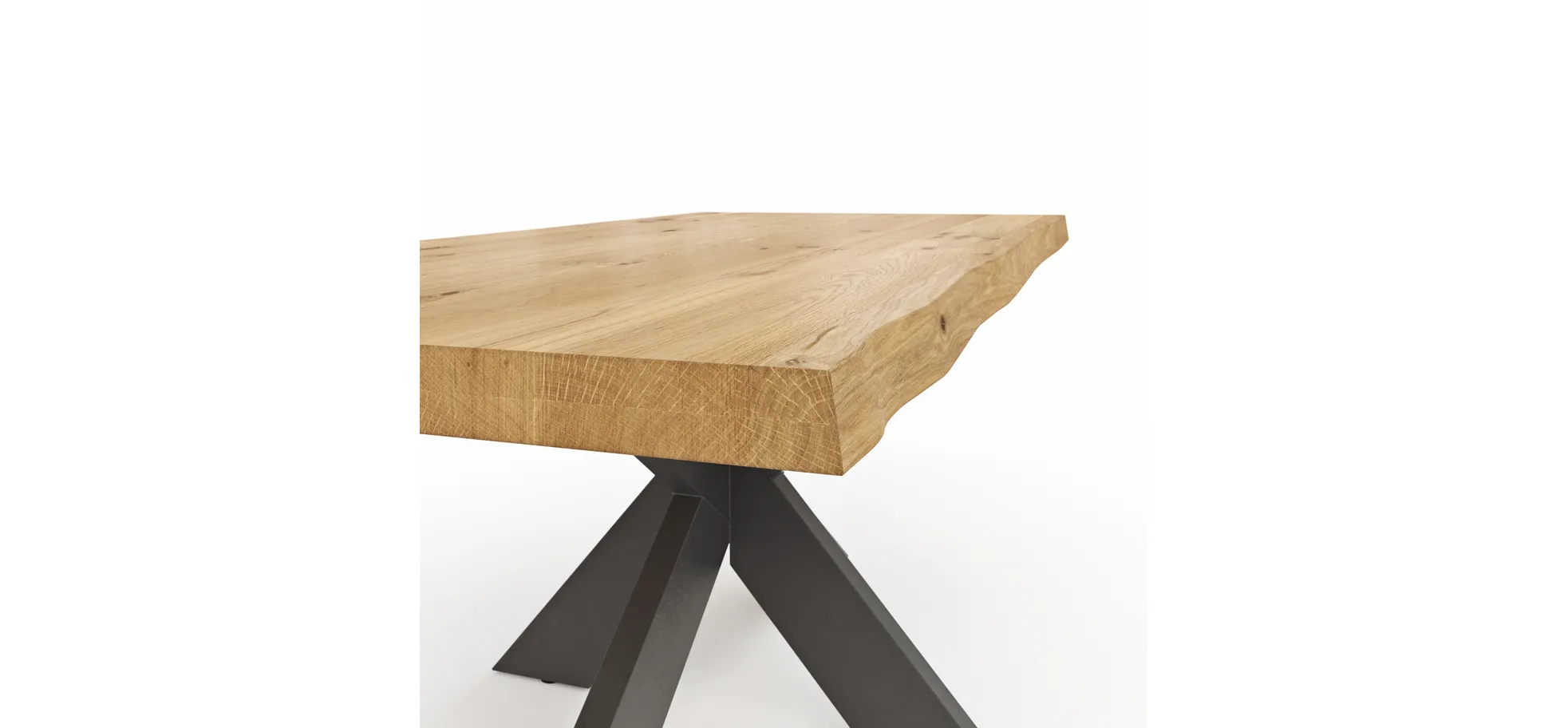 Esstisch Clifton - LB ca. 180x100 cm, Wildeiche massiv