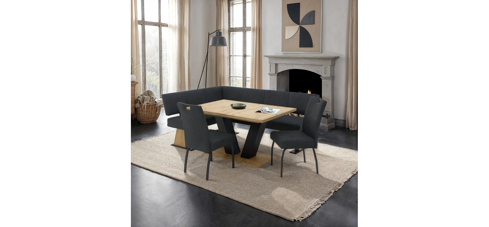 Eckbank, Microfaser Vintage - MyStyle 4015