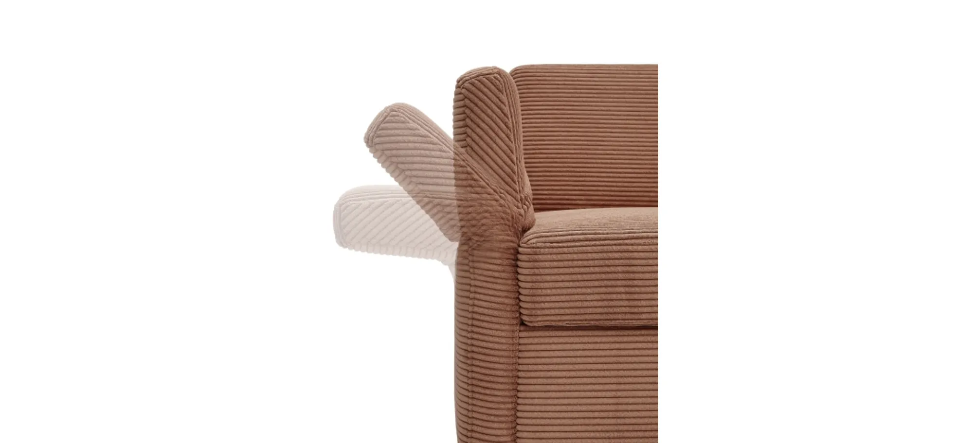 Sofa PRO FLEXX - 2-Sitzer inkl. Schlaffunktion, Stoff, Olive