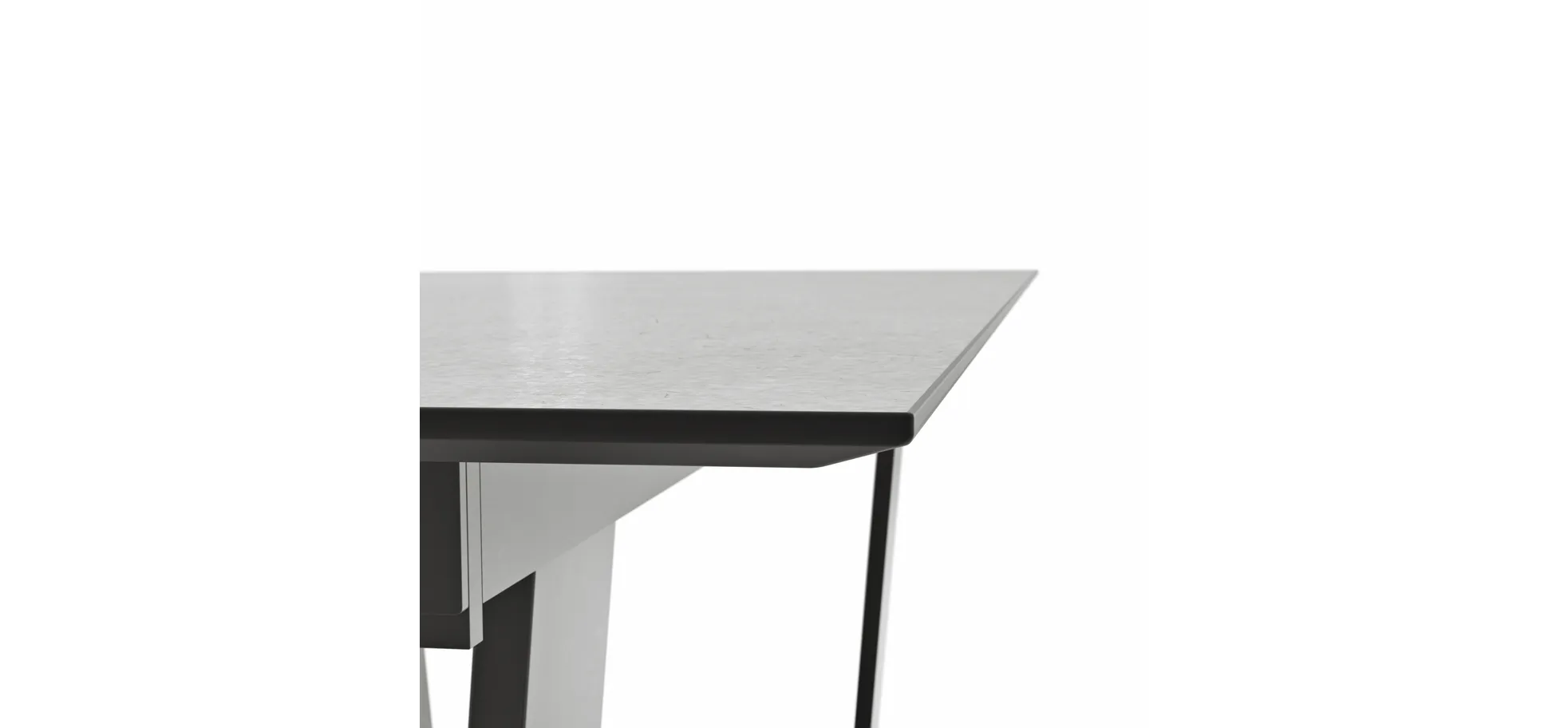 Esstisch Dinner - verlängerbar, LB ca. 200x95 cm, Kunststoff, Hellgrau