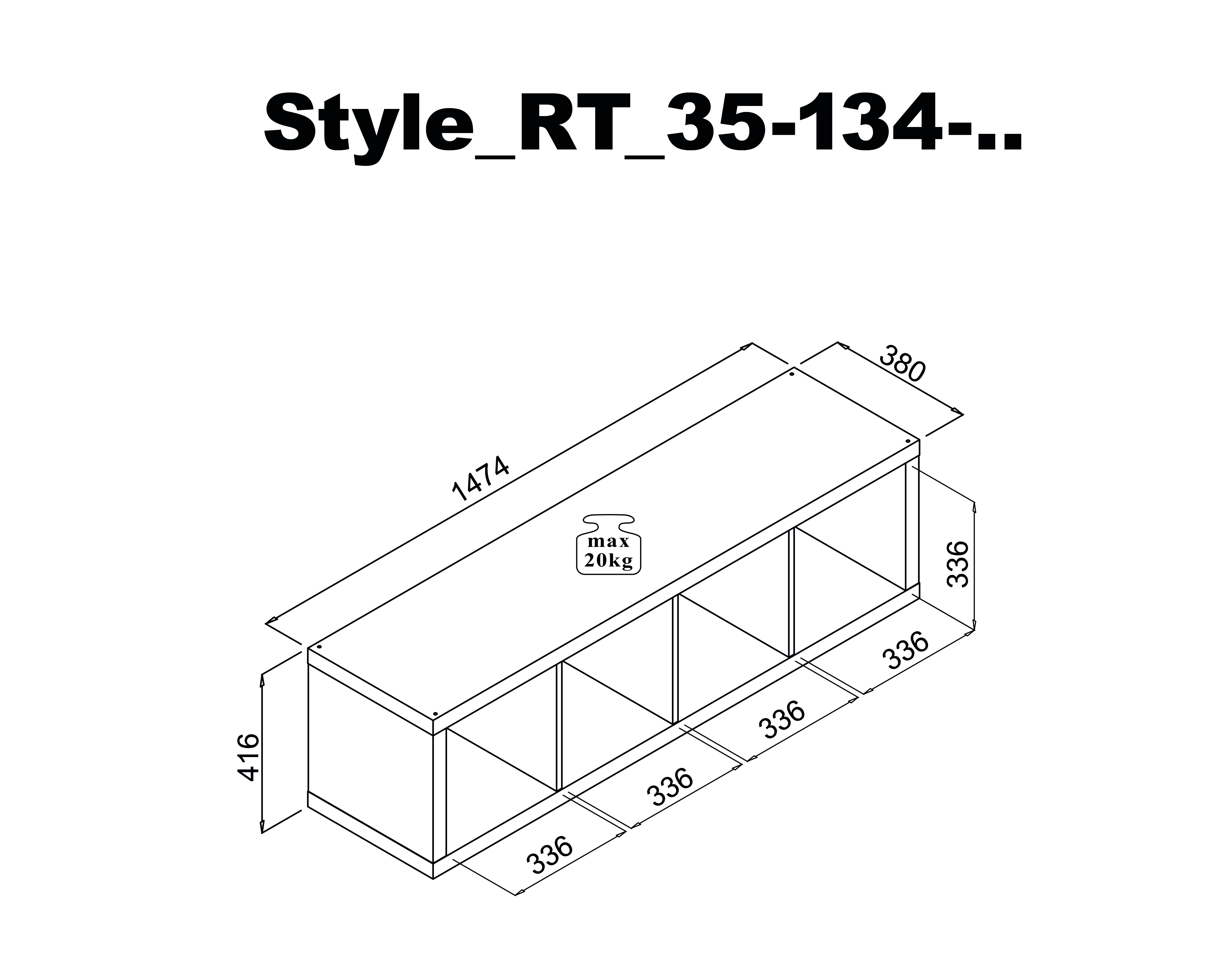Raumteiler, weiß - MyStyle 1026