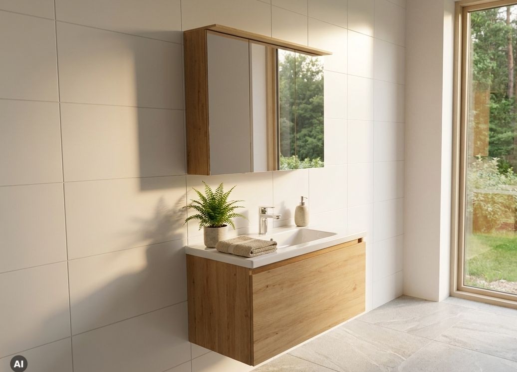 Spiegelschrank 3-türig, Eiche Ventura - SPA Artwood