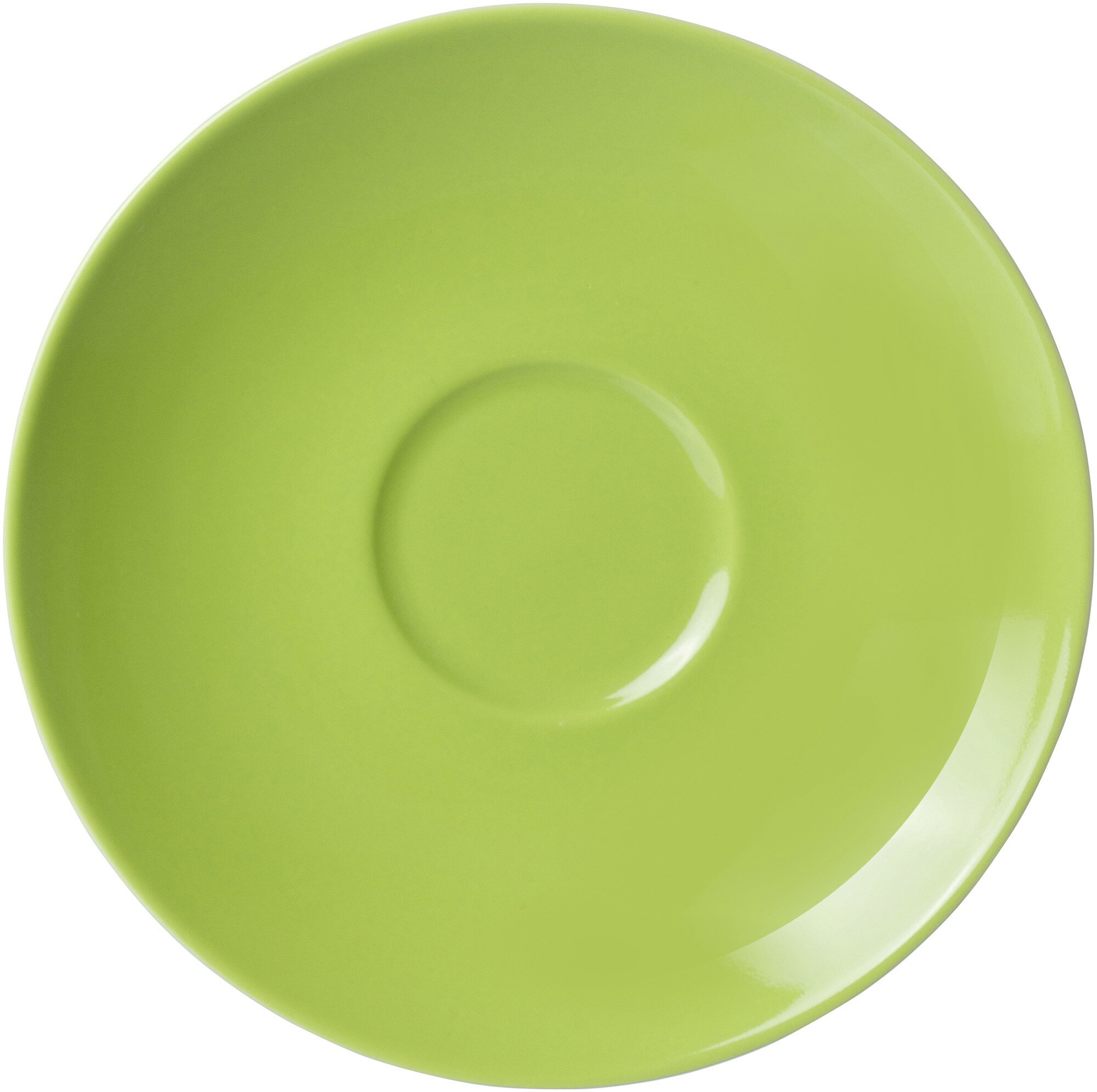 Untertasse Doppio Grün 16 cm - Porzellan, sü