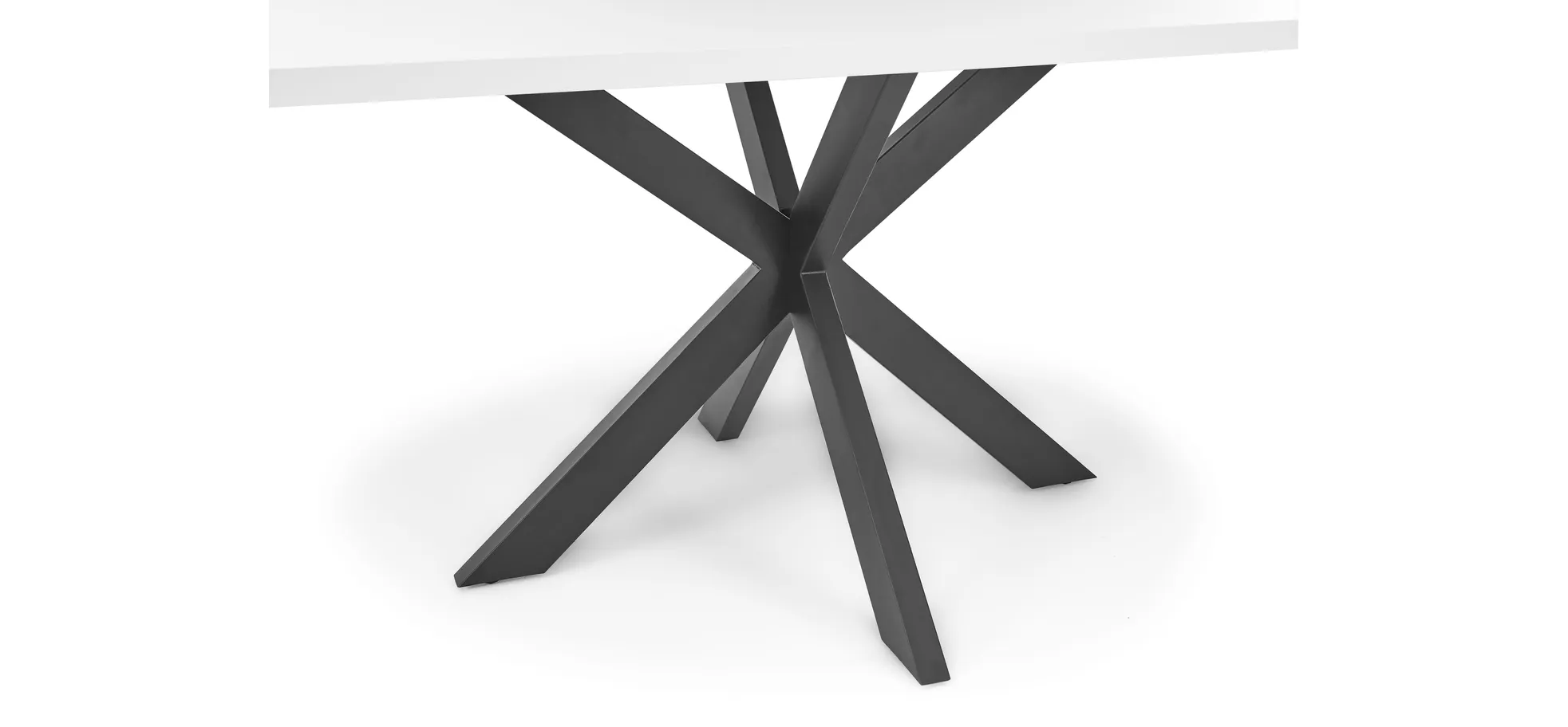 Esstisch - LB ca. 180x90 cm, Eiche sägerau, Schwarz