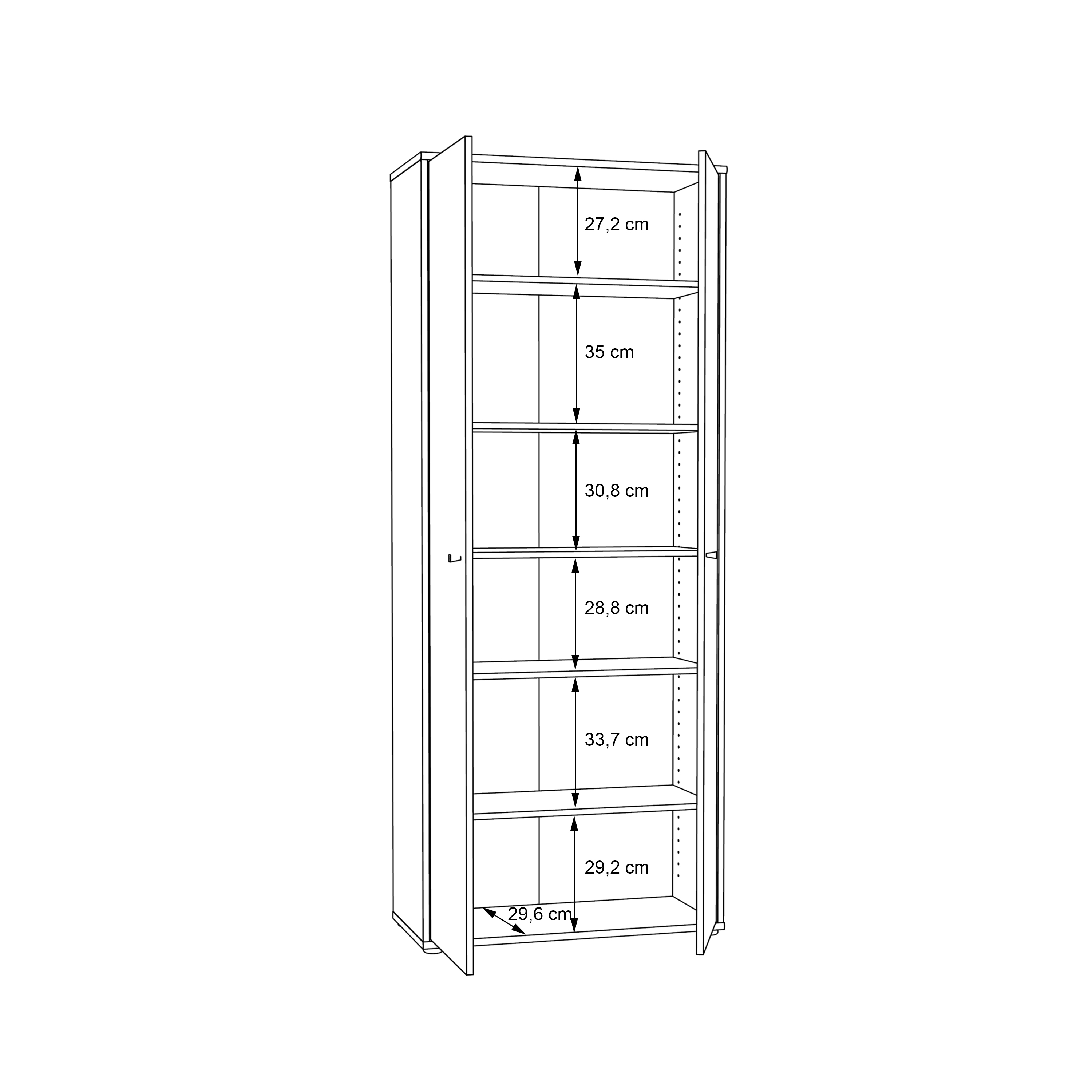 Schrank, Artisan Eiche - Faik