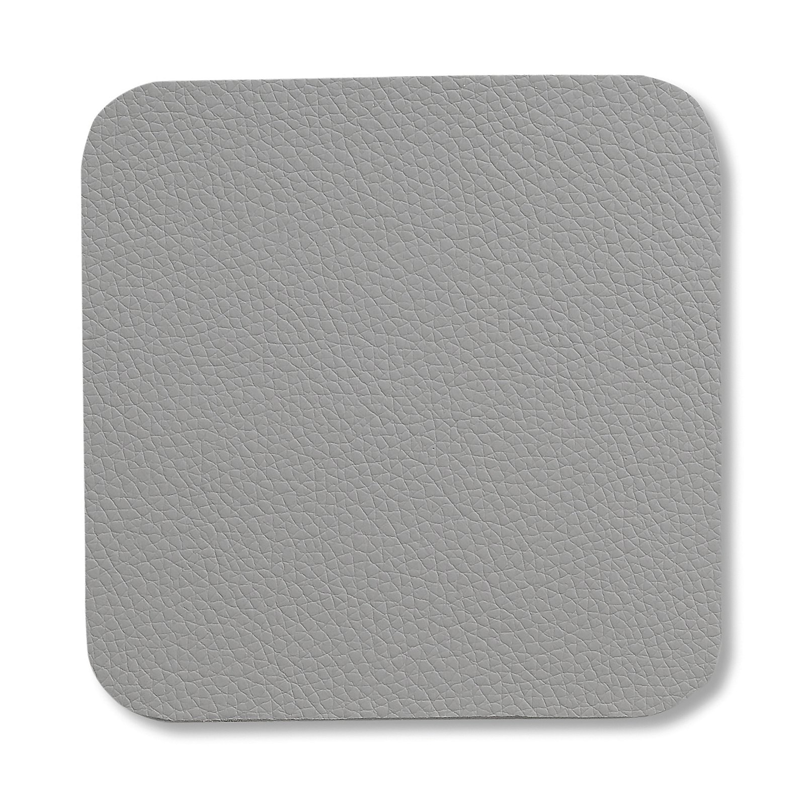 Untersetzer Kimara 10x0,2x10 cm - PU-Leder grau