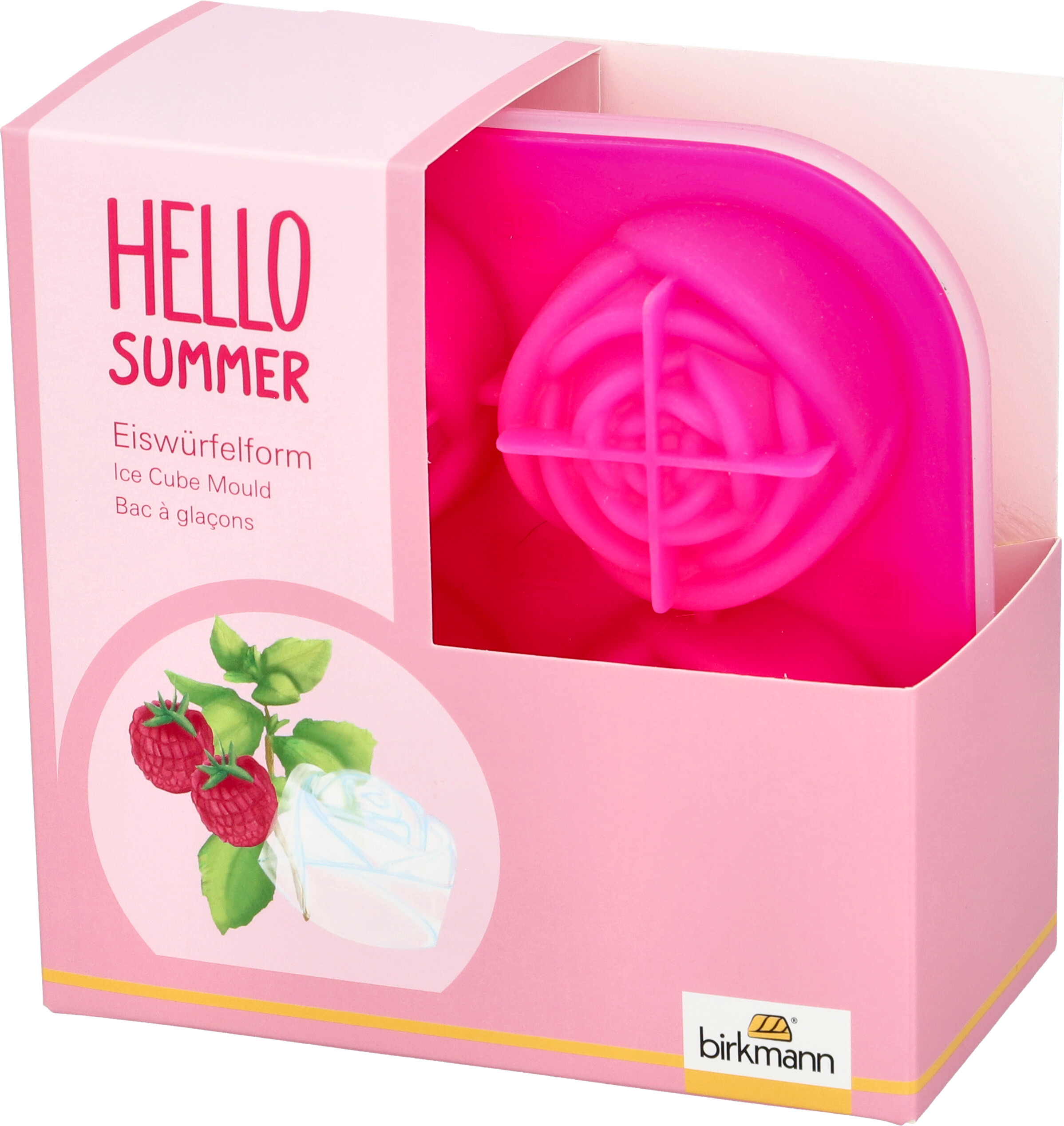 Eiswürfelform Rose für 4 Stück - aus Silikon