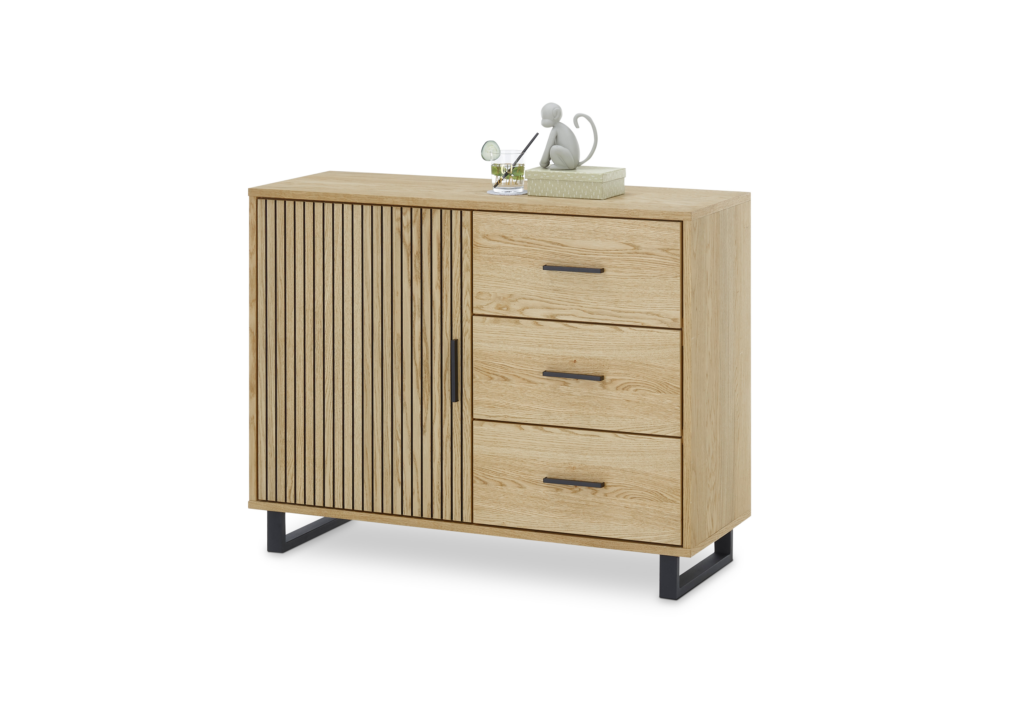 Kommode, Eiche teilmassiv geölt - Emila