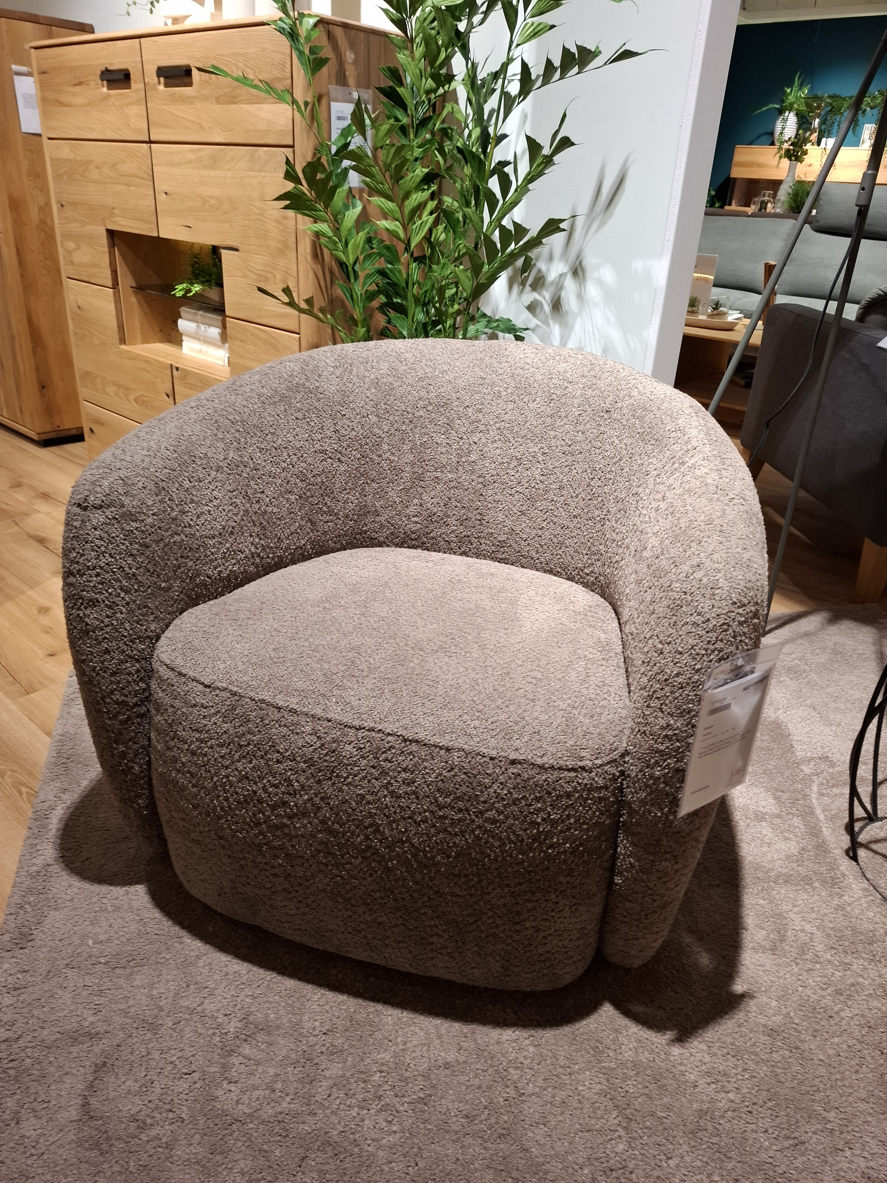 Sessel, Stoff Catch Me taupe - Karasu