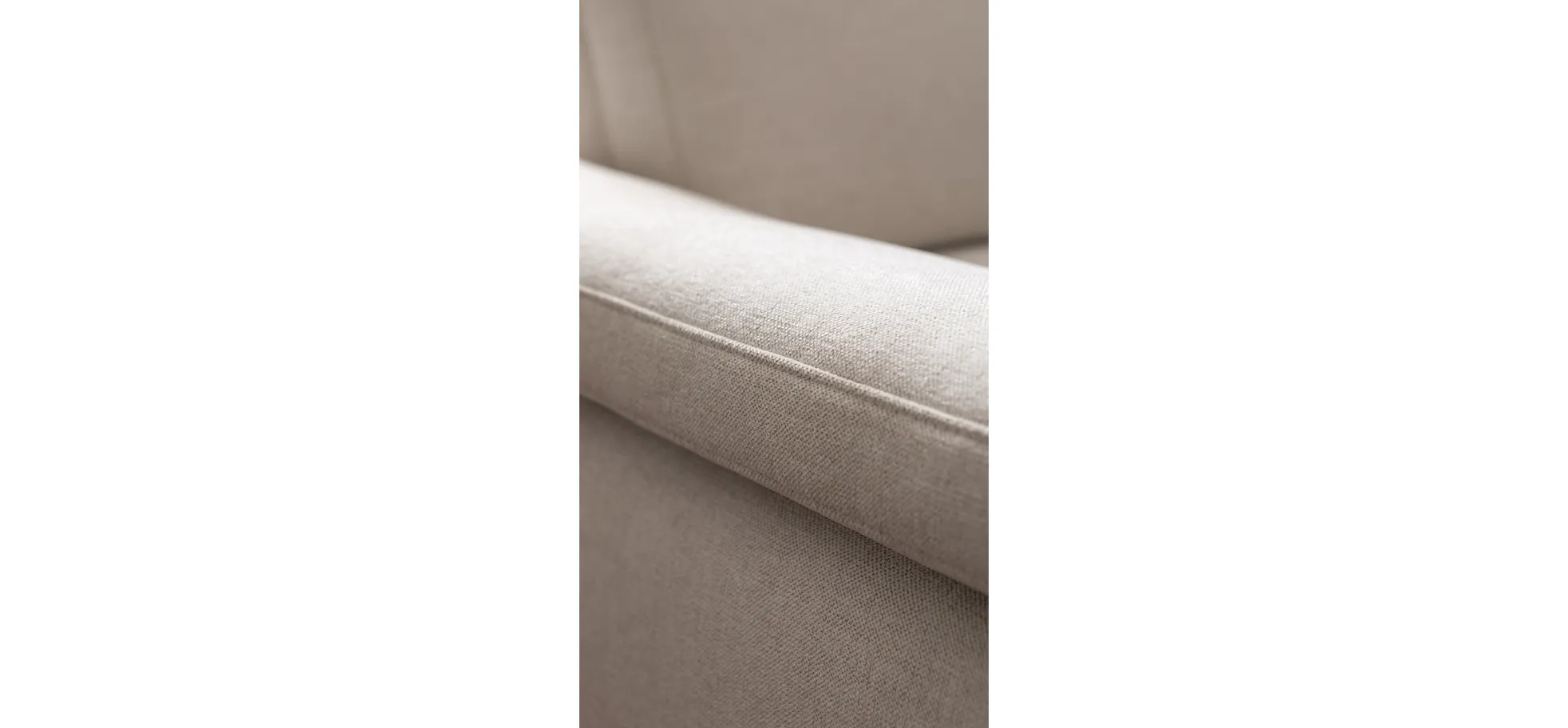 Ecksofa Houston - 2,5-Sitzer, Eckelement und 1-Sitzer mit Abschlussteil rechts,  inkl. Sitztiefenverstellung und Armlehne klappbar, Stoff, Natur