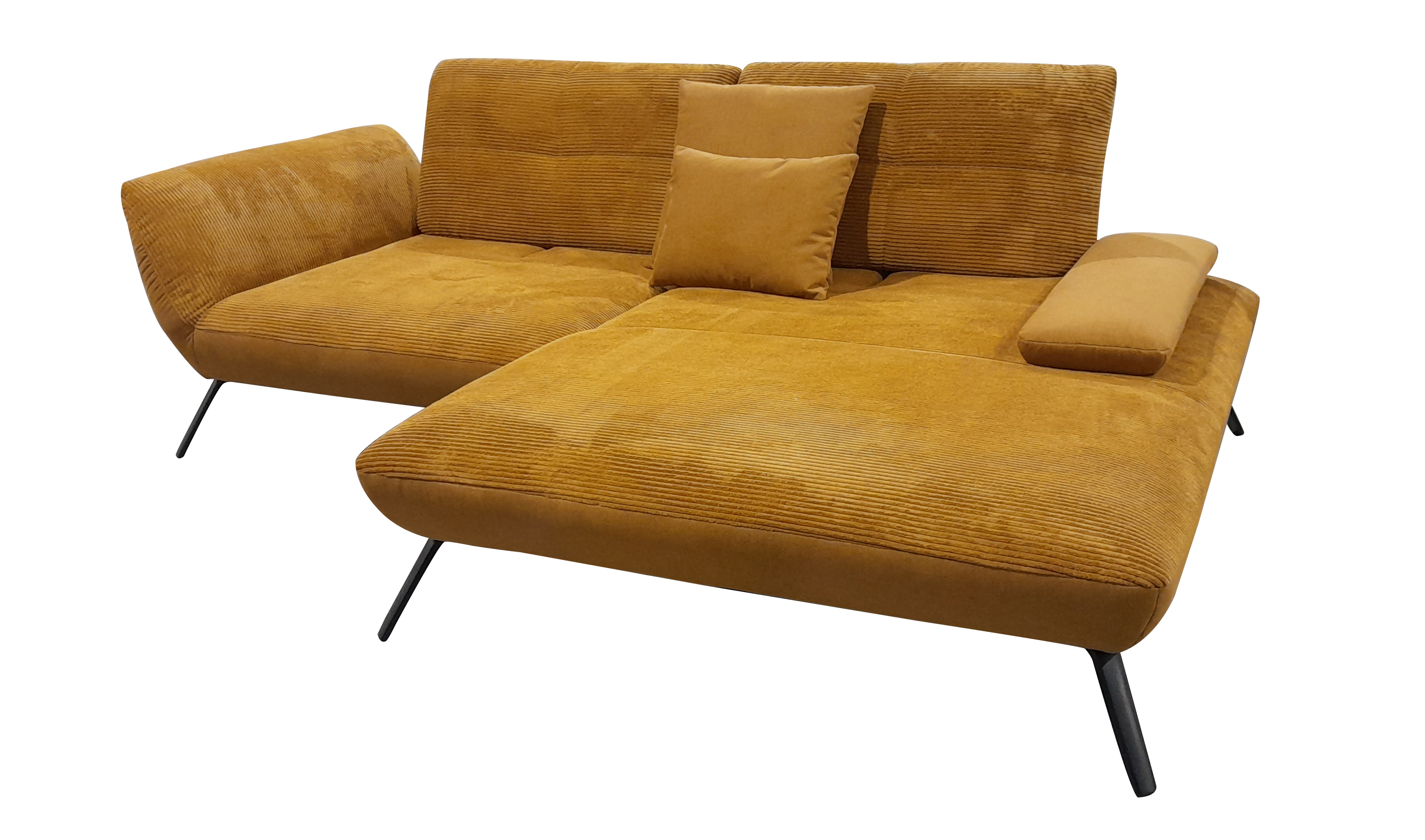 Ecksofa, Stoff mustard, Stoff gold - LS 700821