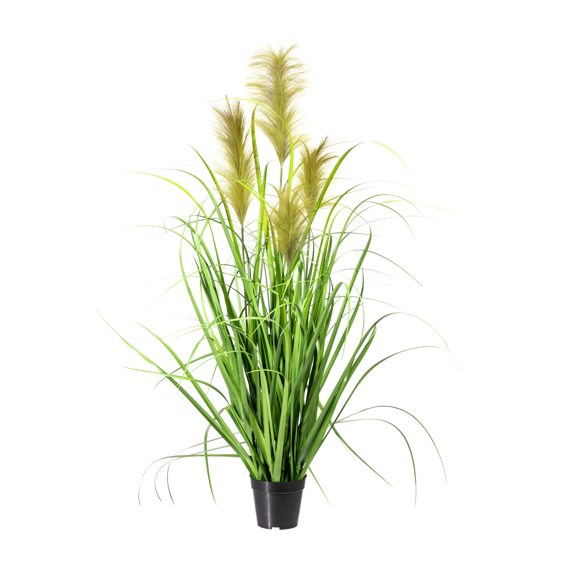Kunstgras - Chinaschilf x4, ca 120cm, grün, im Topf