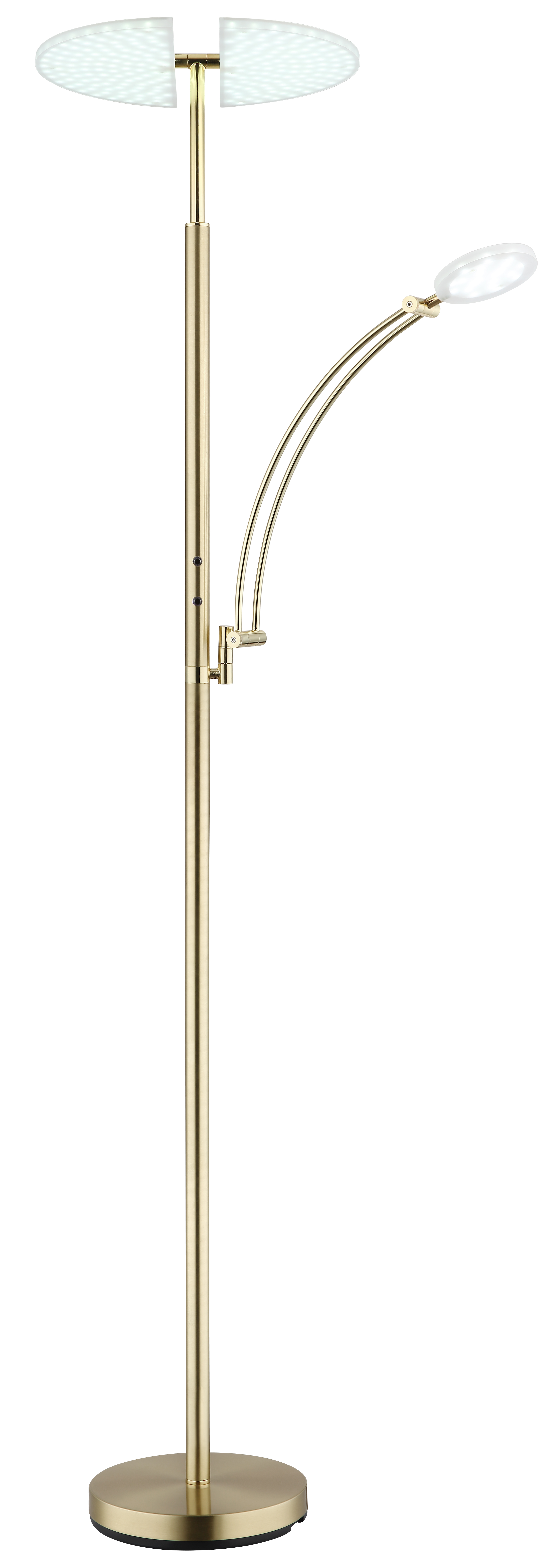 Deckenfluter TIRANA - Metall messingfarben matt, LED