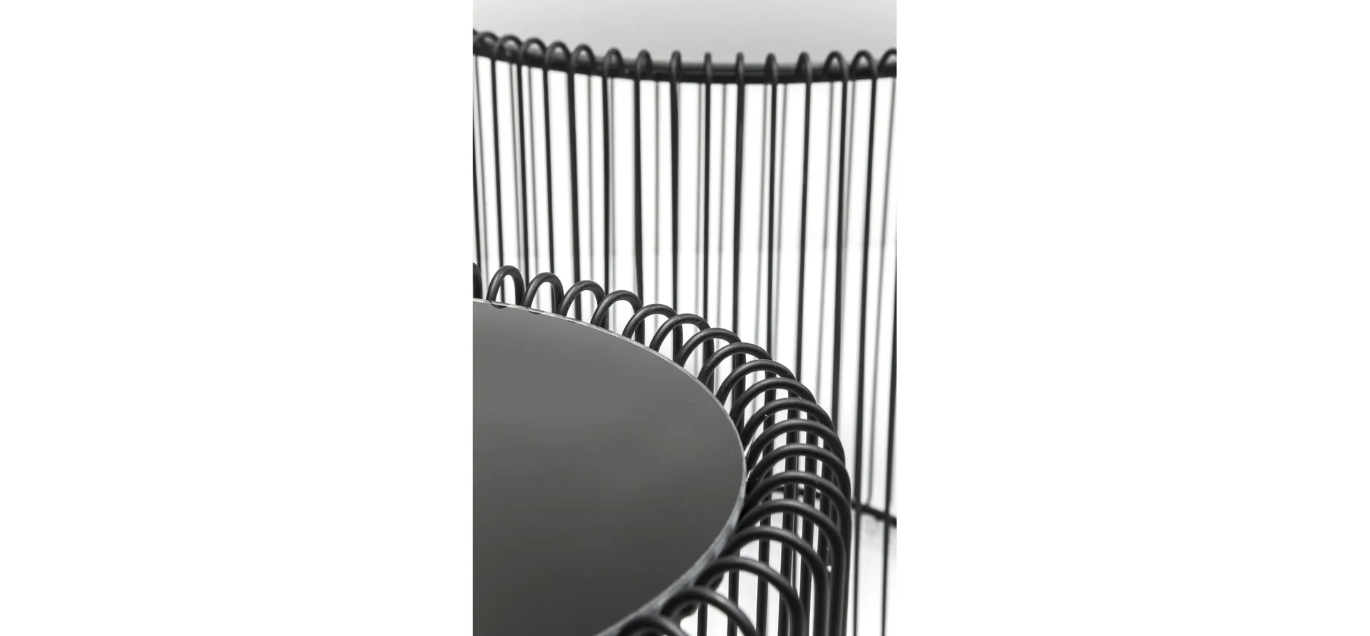 Beistelltisch-Set- Stahl, Schwarz, Glas, Schwarz Beistelltisch-Set- Stahl, Schwarz, Glas, Schwarz