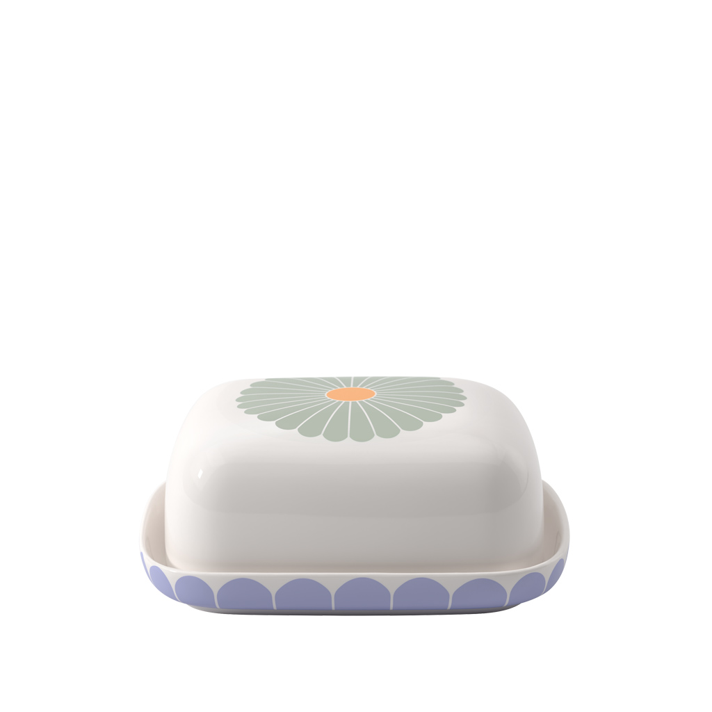 Fleur couleur Butterdose - ca. 12,3x6,4x14,8cm