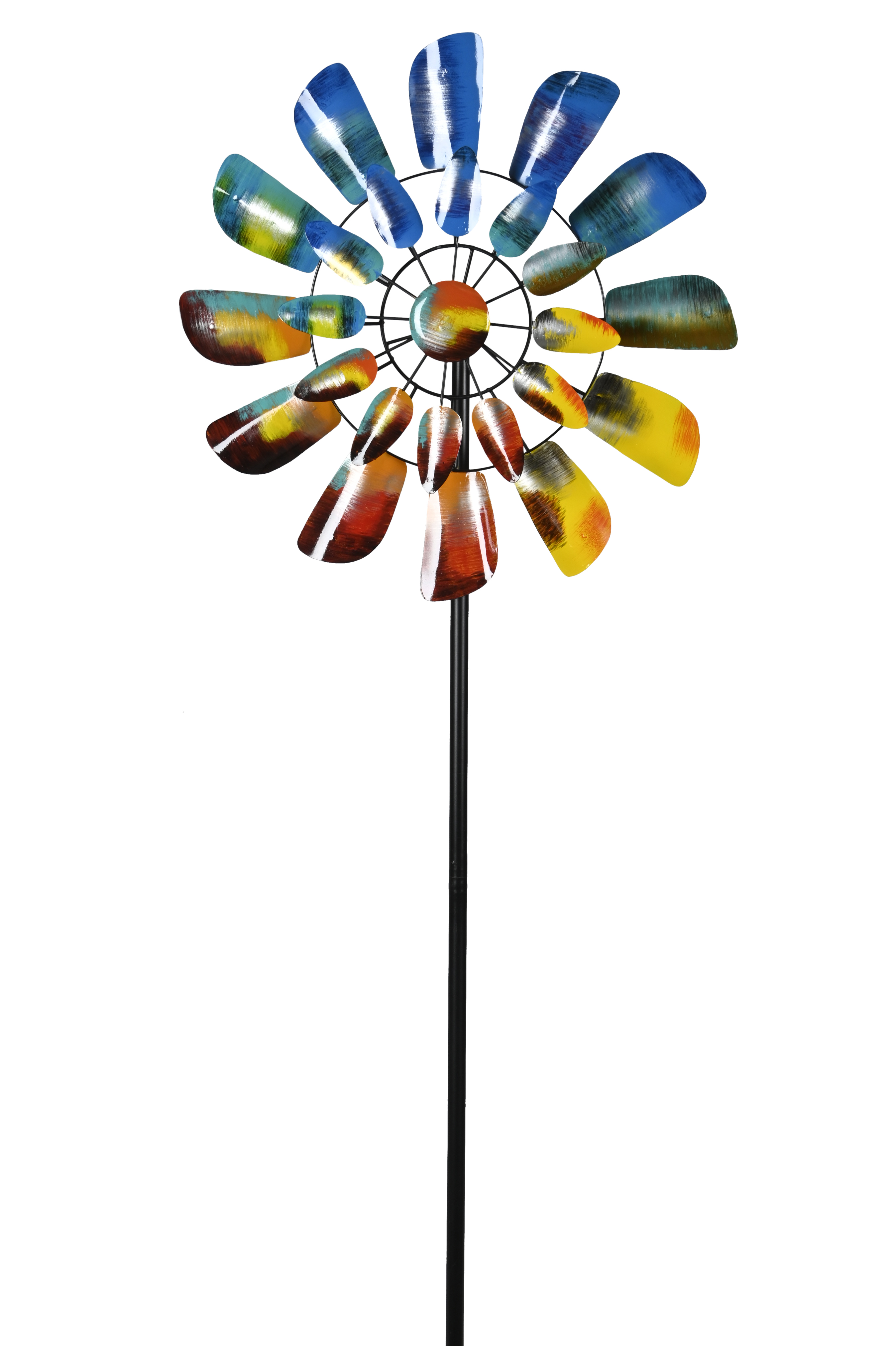 Stab Windrad, sortiert - 55x15xH200cm