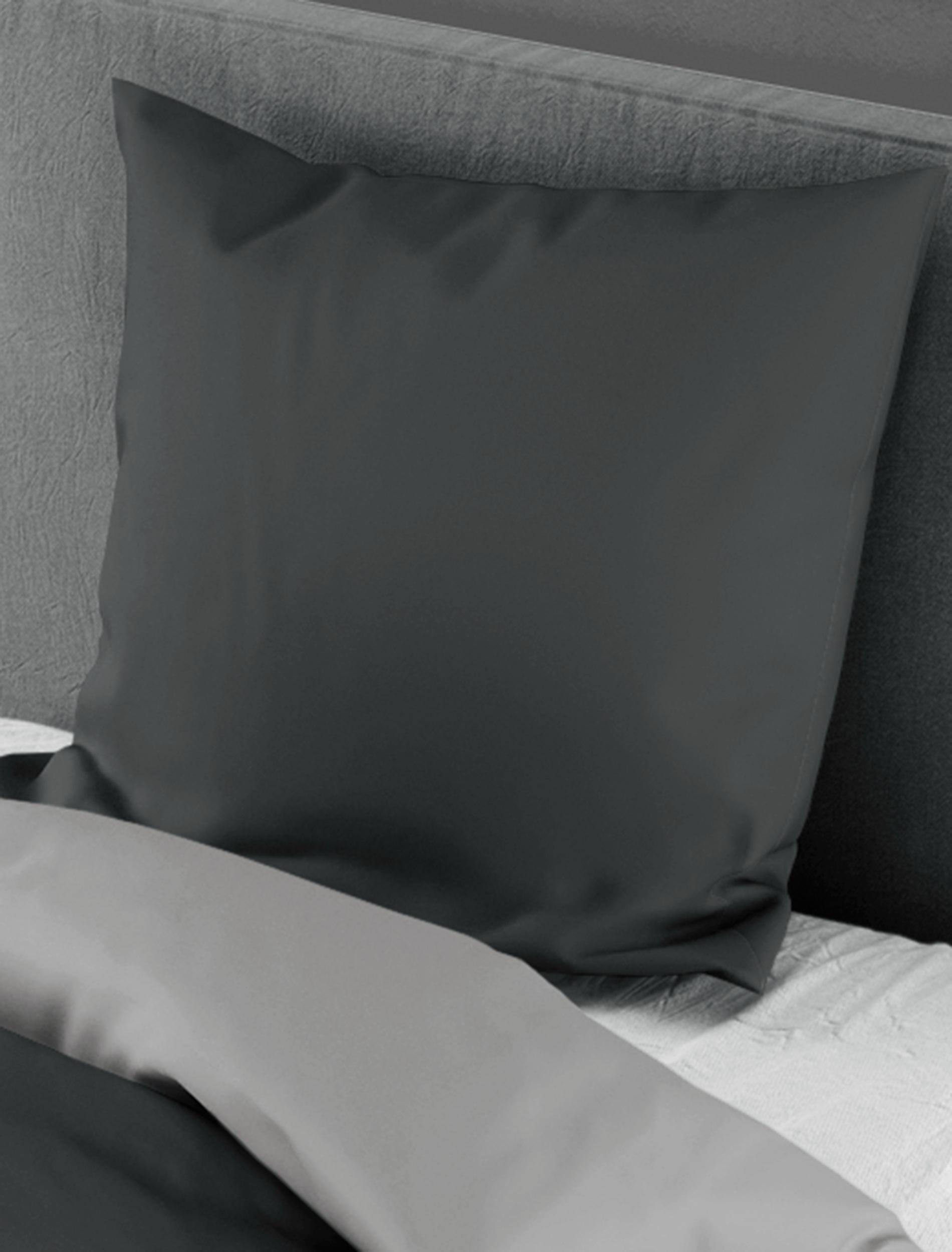 Bettwäsche Casea Bilbaos, 135x200cm - anthrazit/stein