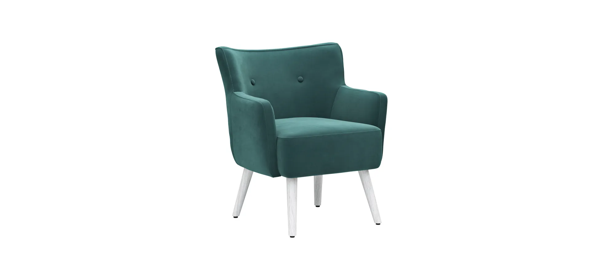 Sessel Baldwin - Stoff, Blau