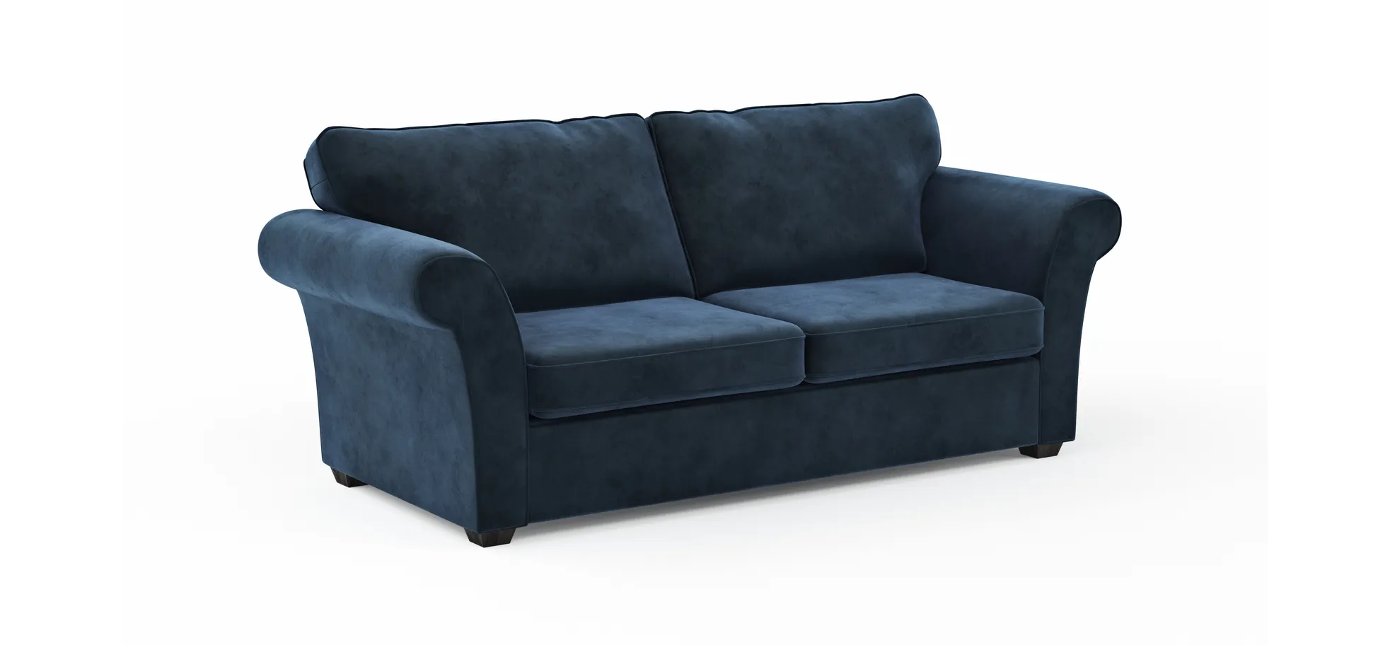 Sofa Brunswick Romantic - 3-Sitzer, Stoff, Dunkelblau