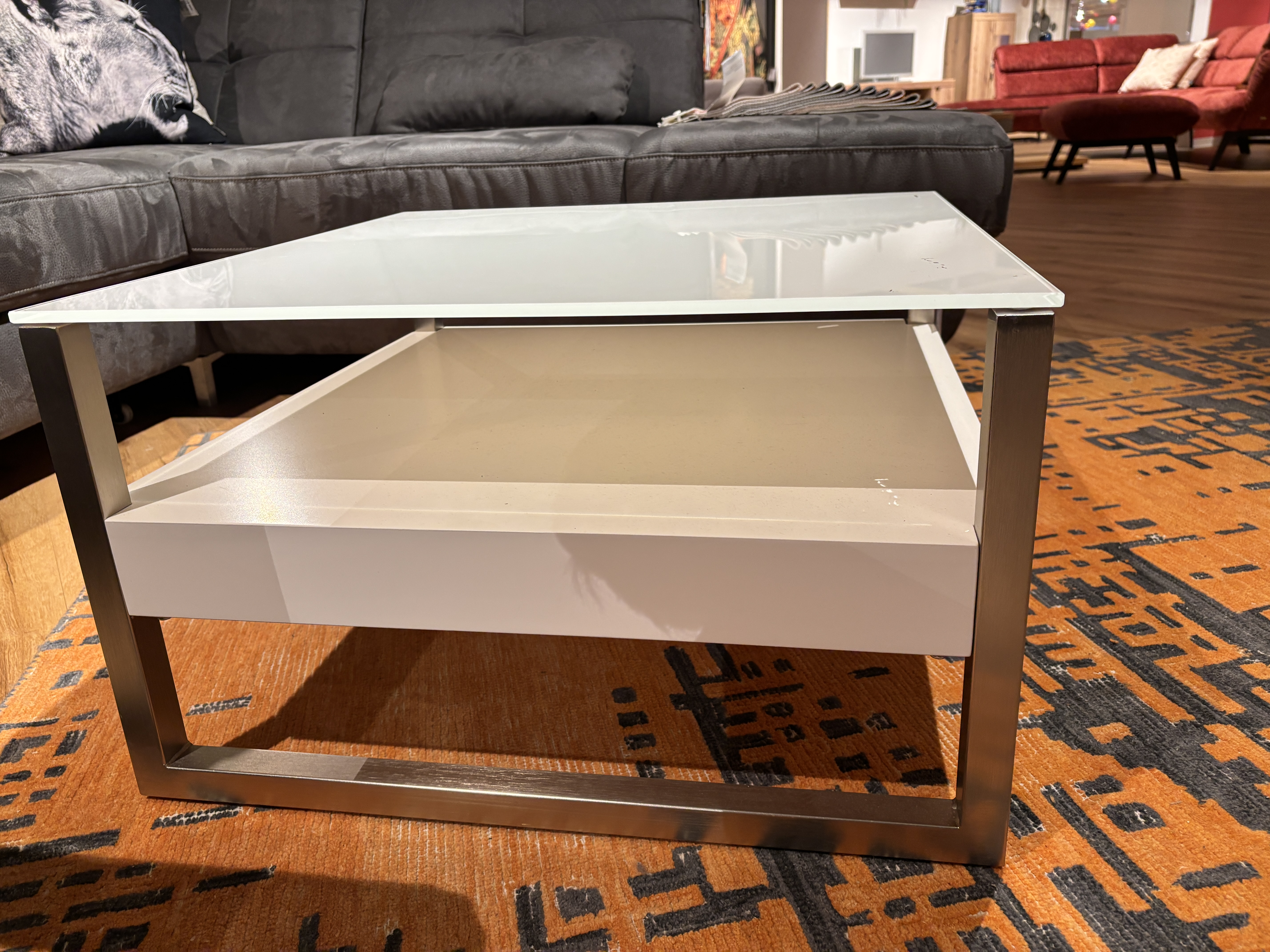 Couchtisch, Glas weiß - MyTrend 250