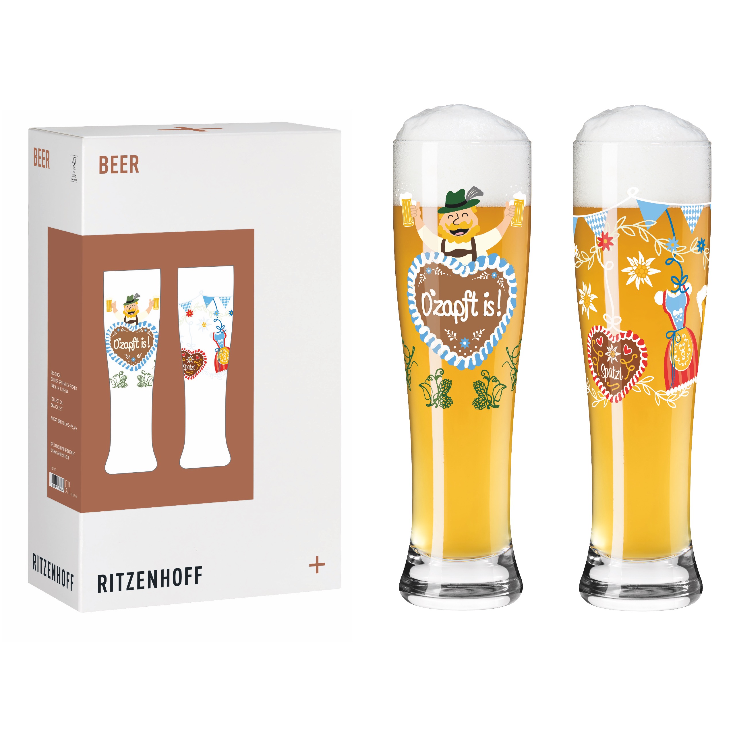 Ritzenhoff Bierglas Brauchzeit Weizen - O'zapft is