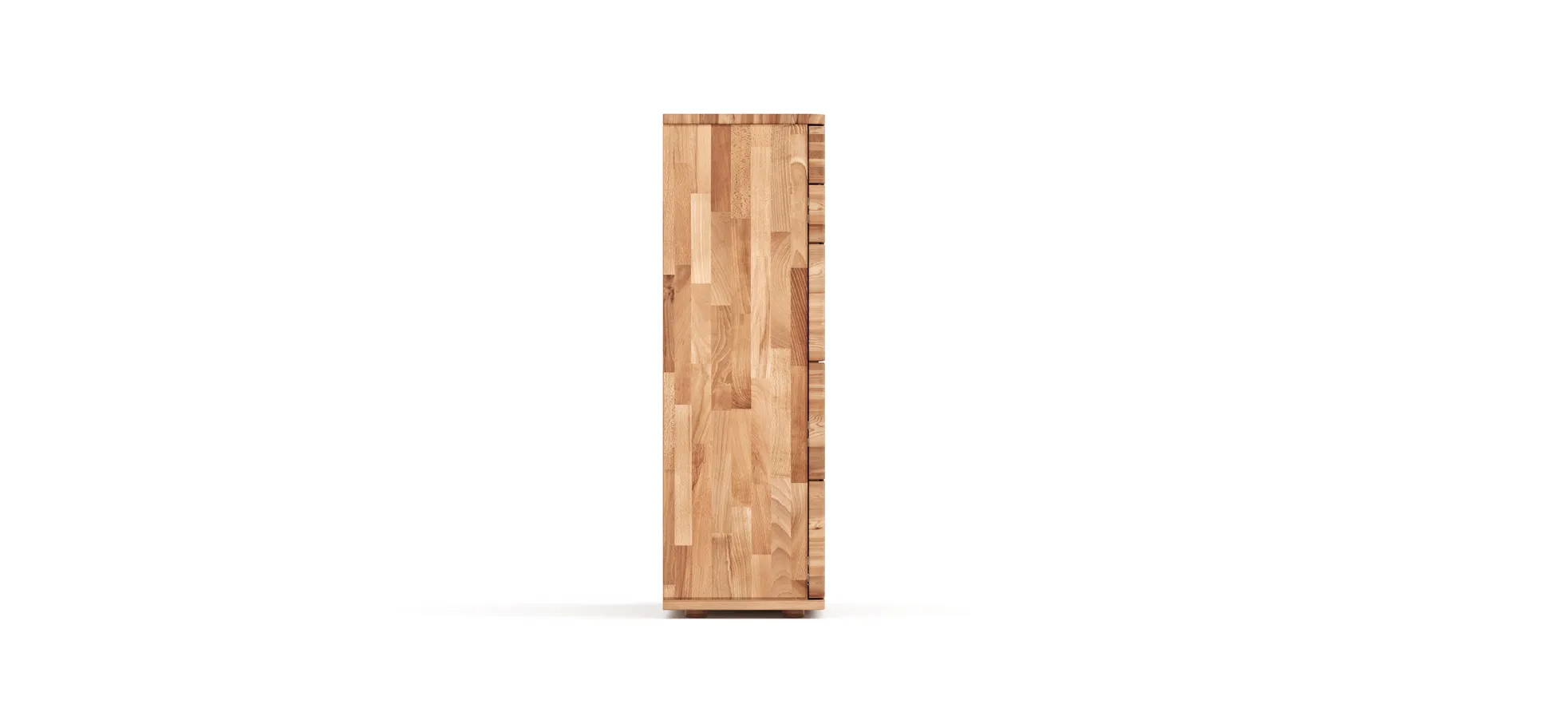 Highboard Cartago Soft - Astbuche massiv, natur geölt