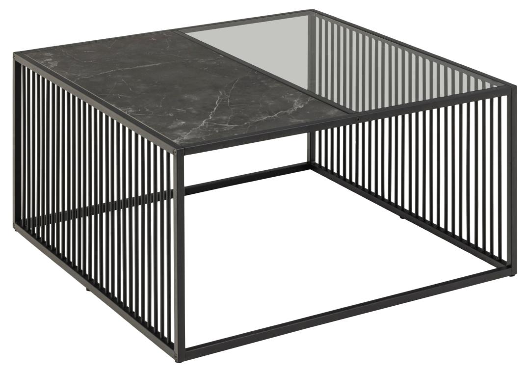 Couchtisch, Platte Marmoroptik  - Avelina