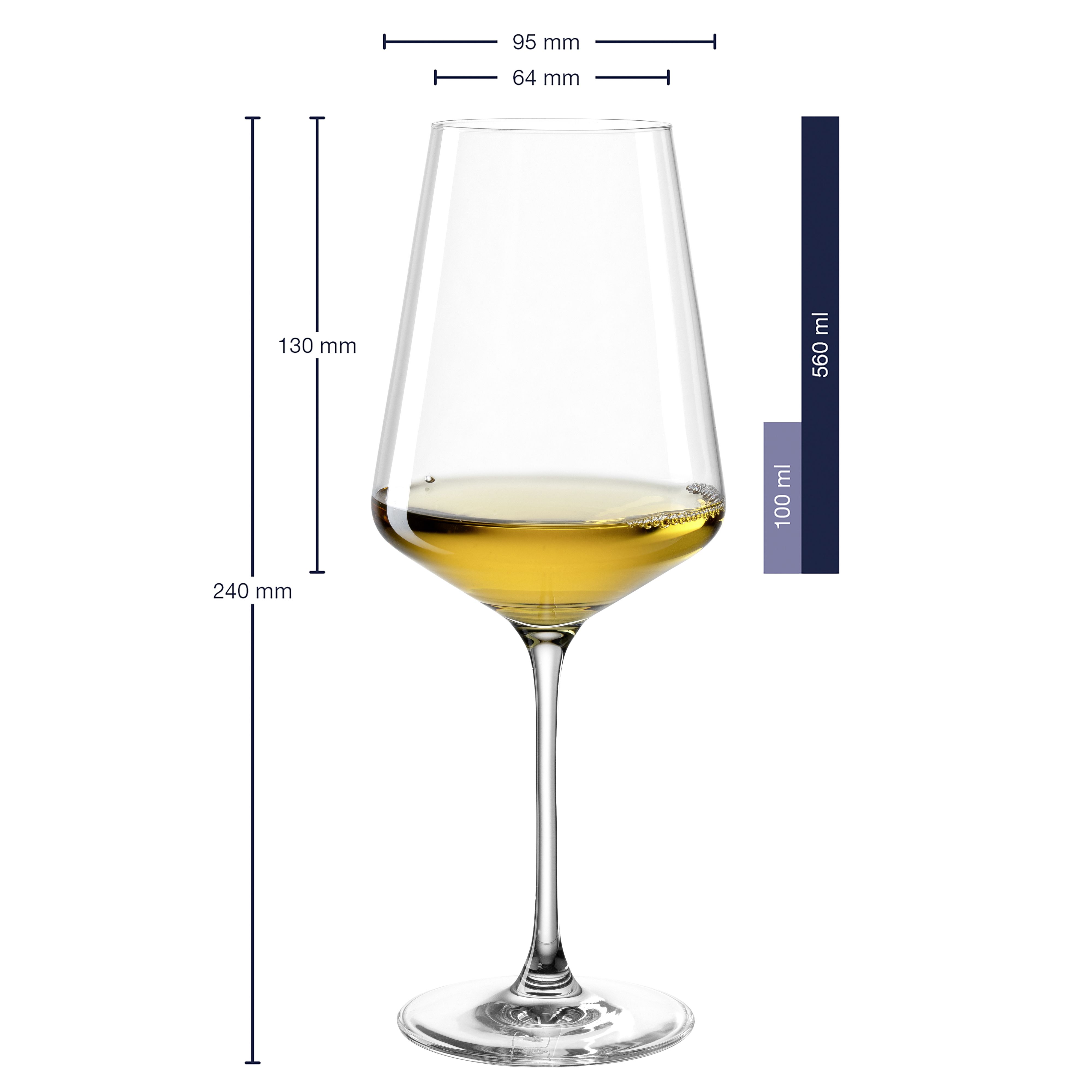 Weißweinglas Puccini - kristallglas, 560ml