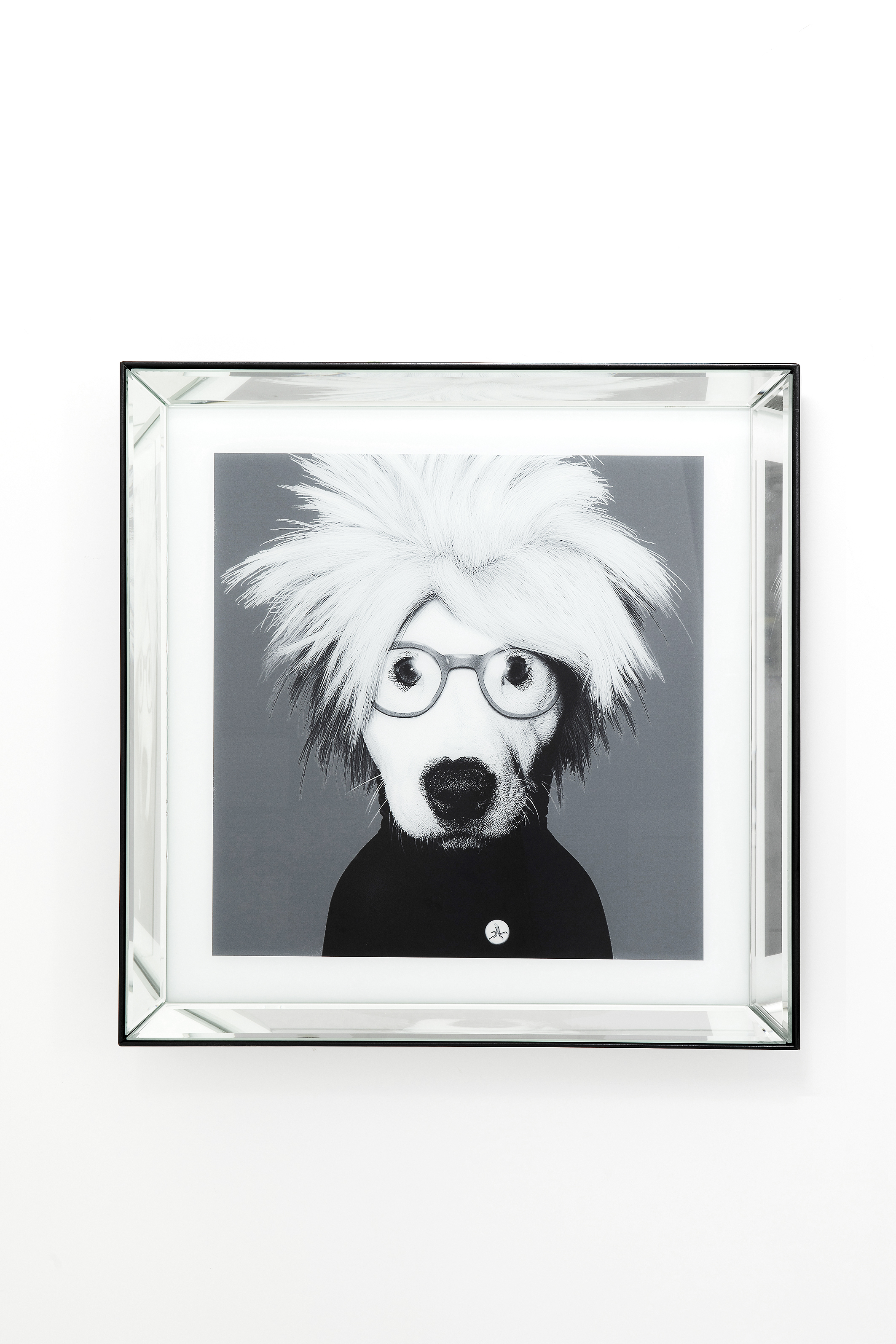 Bild Frame Mirror Artist Dog - Black Elegance