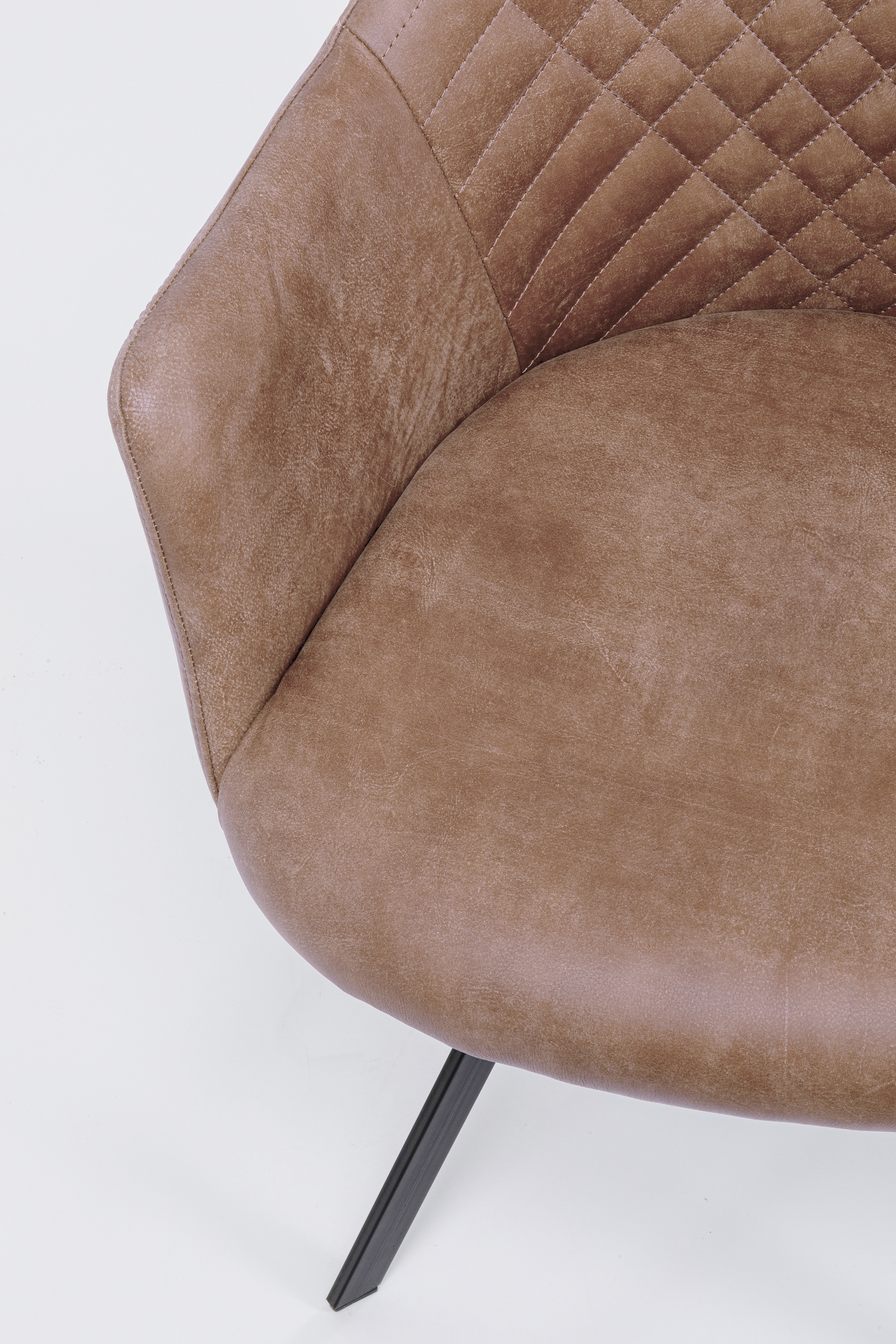 Drehstuhl mit Armlehnen Coco, braun - Coco