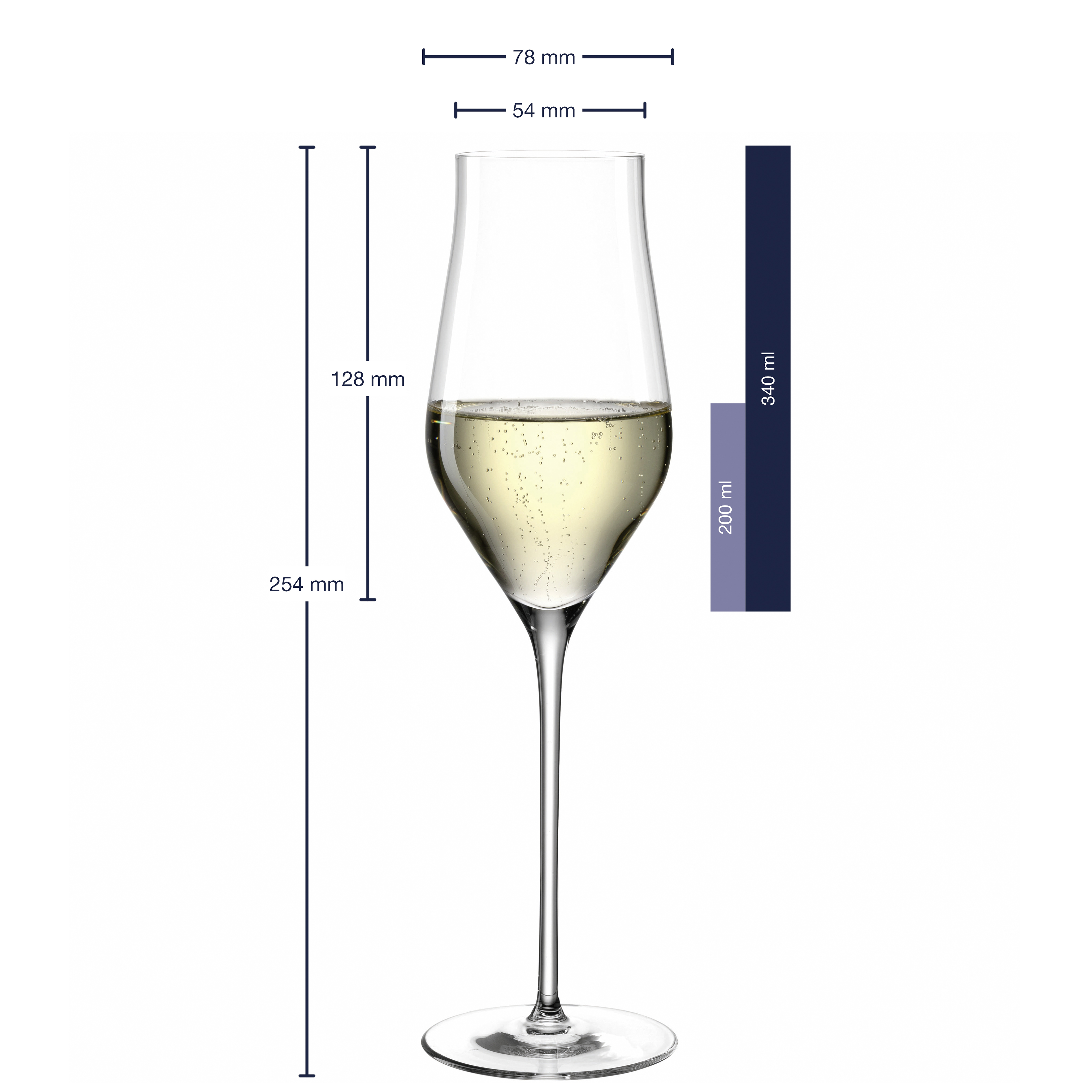 Champagnerglas, - Brunelli