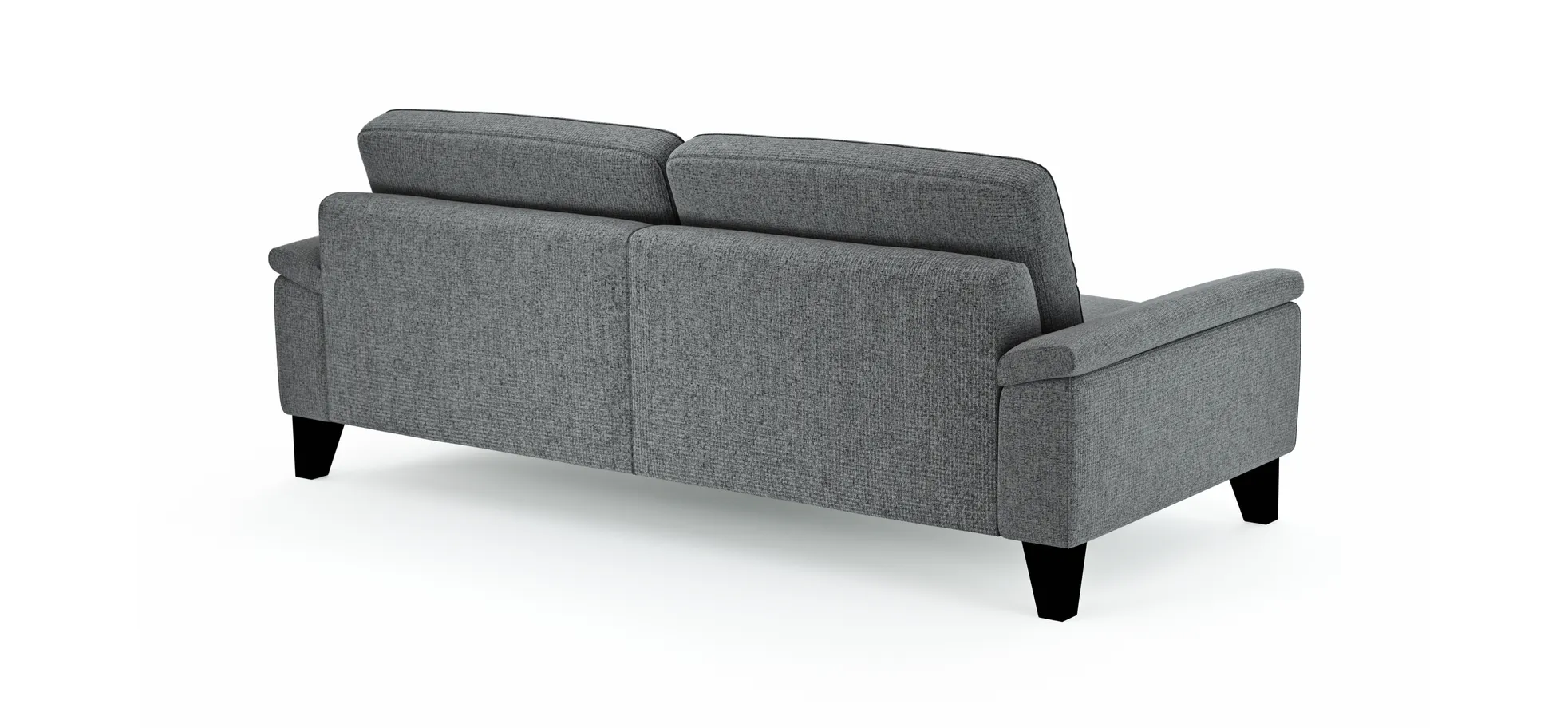 Sofa Oviedo - 3-Sitzer, Stoff, Grau