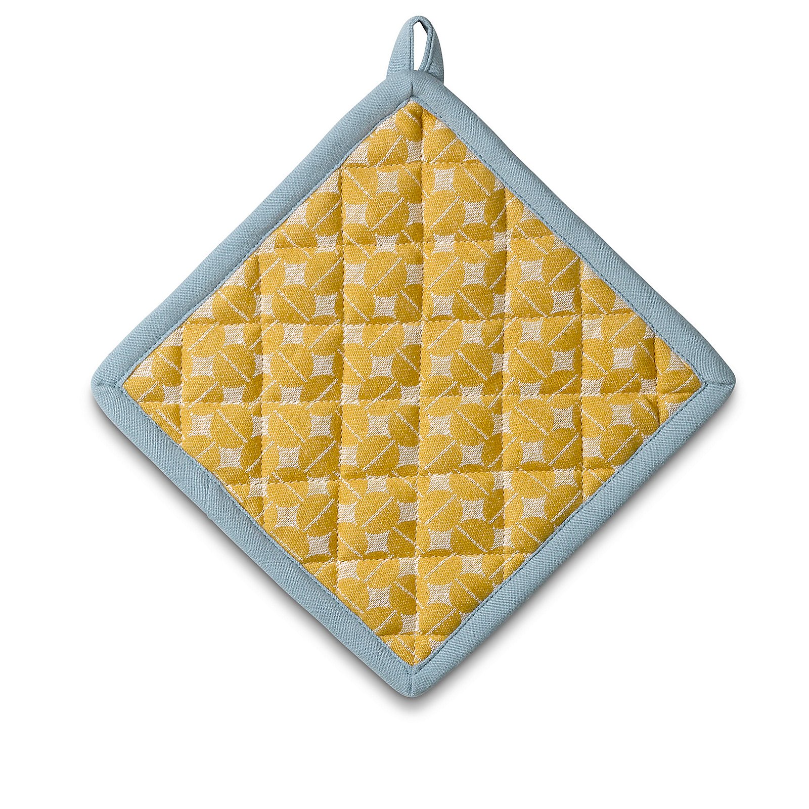 Topflappen Svea - hellblau/gelb