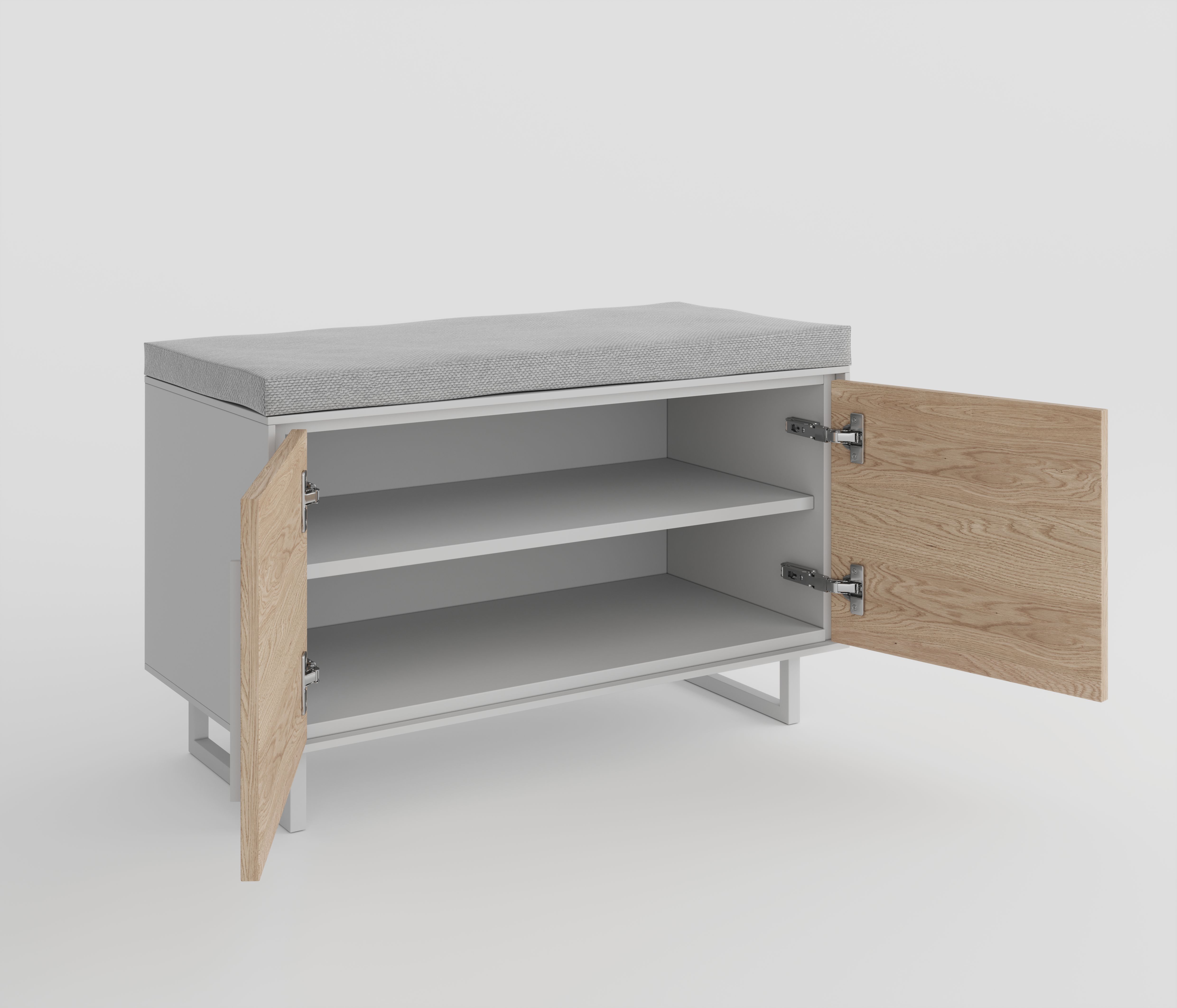 Garderobenbank, Eiche bianco  - Elenora