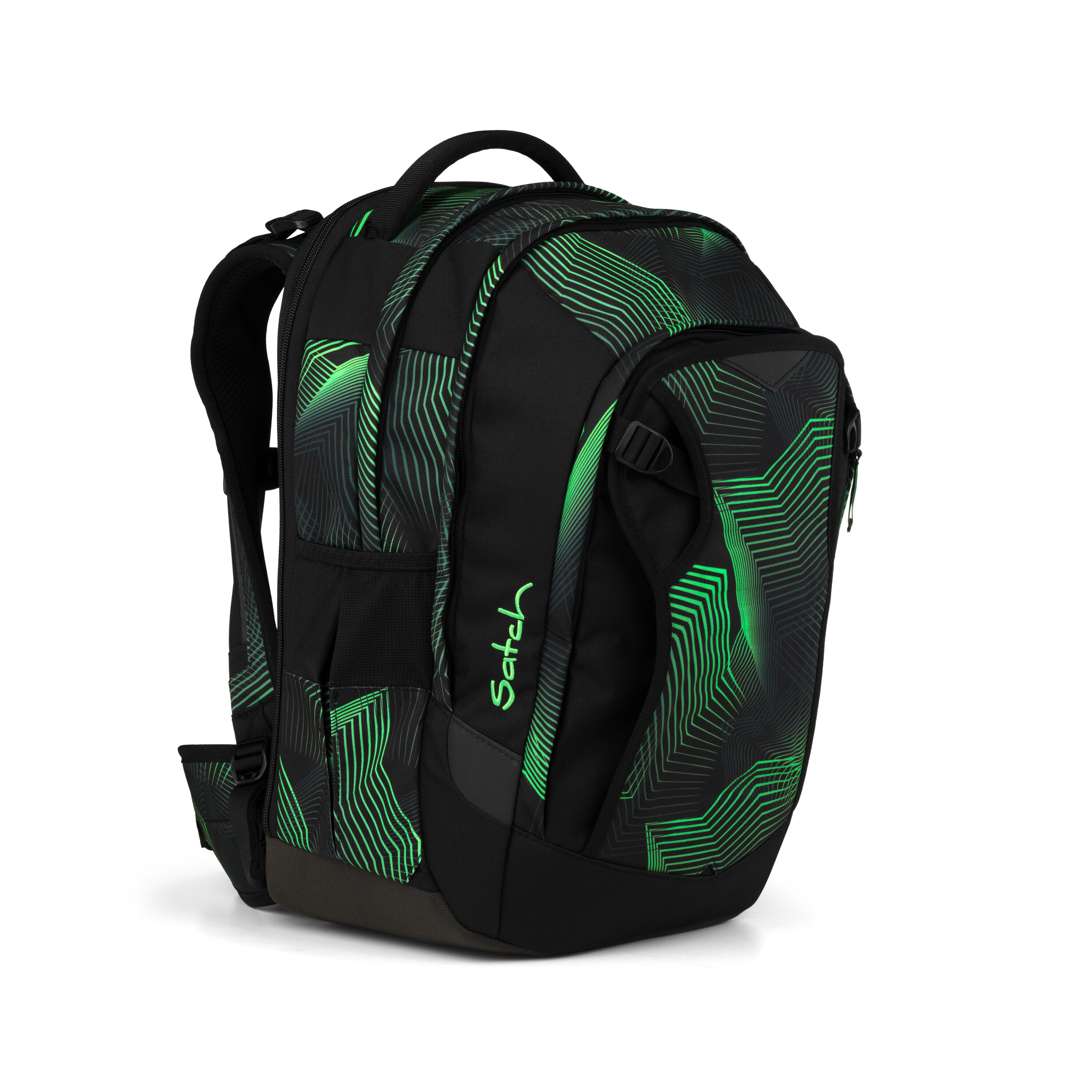 Satch Schulrucksack Seismic Green - Match Plus