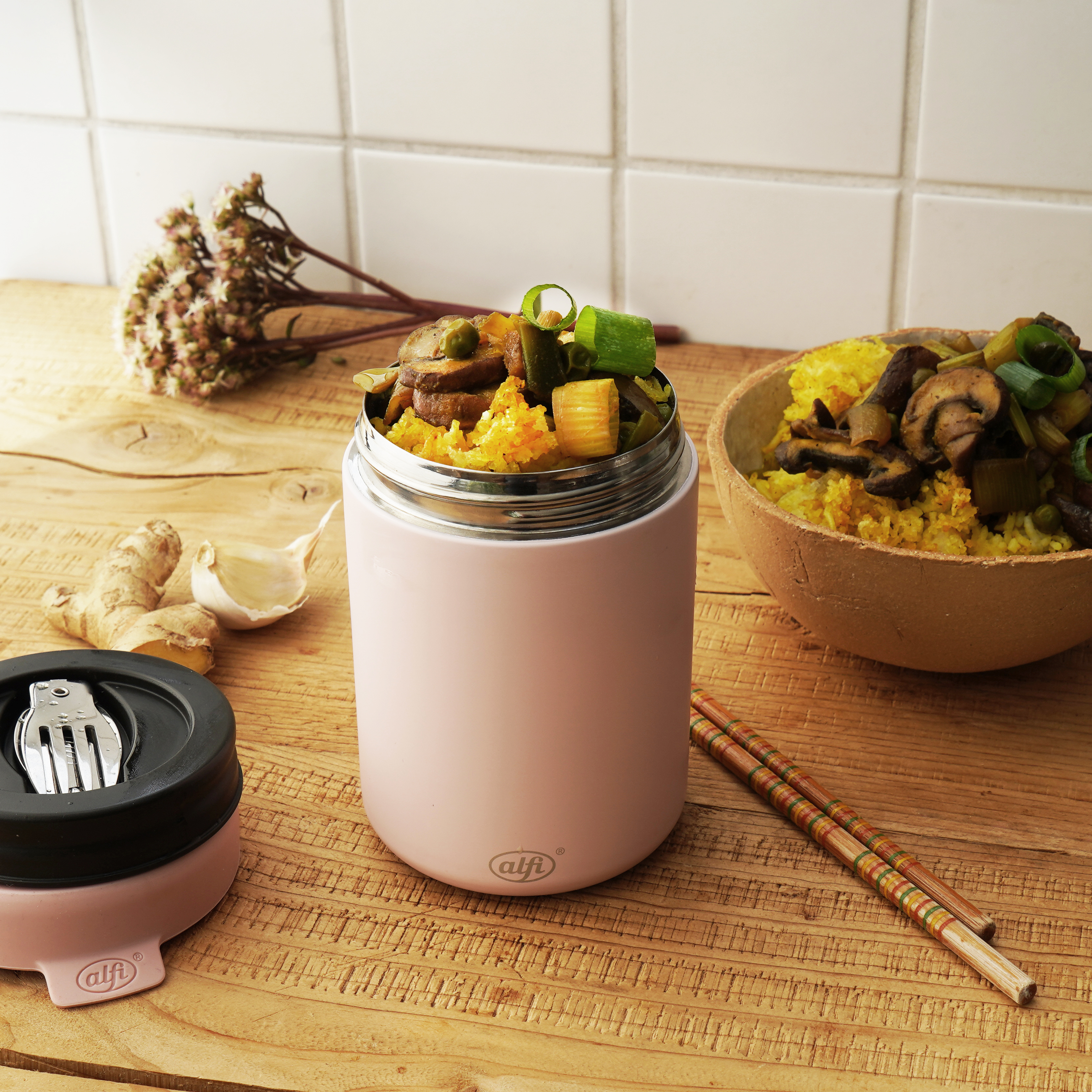 Isolier-Speisegefäß, ca. 0,35l, rosé - ISO Food Mug