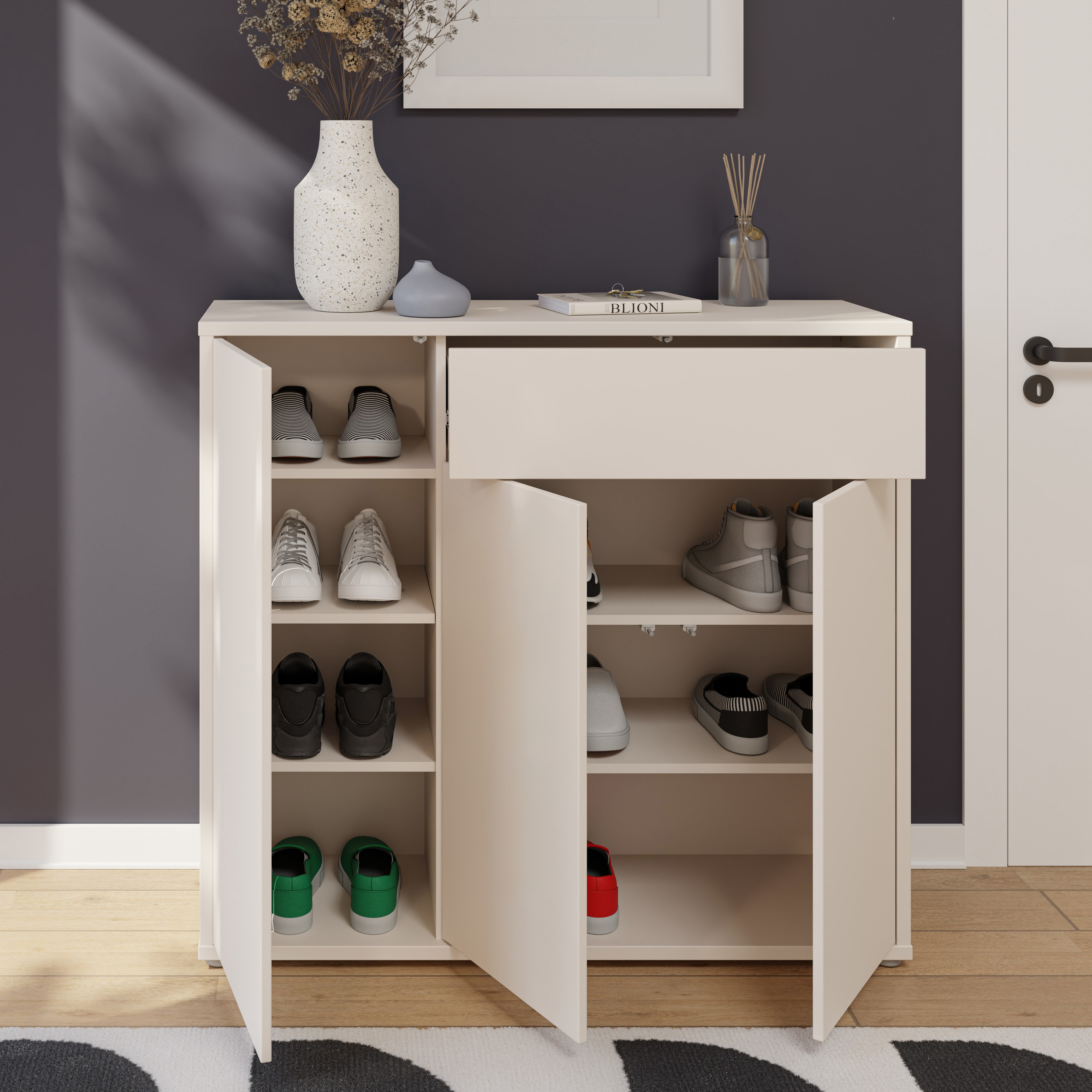 Schuhschrank, Dekor sand - Faid