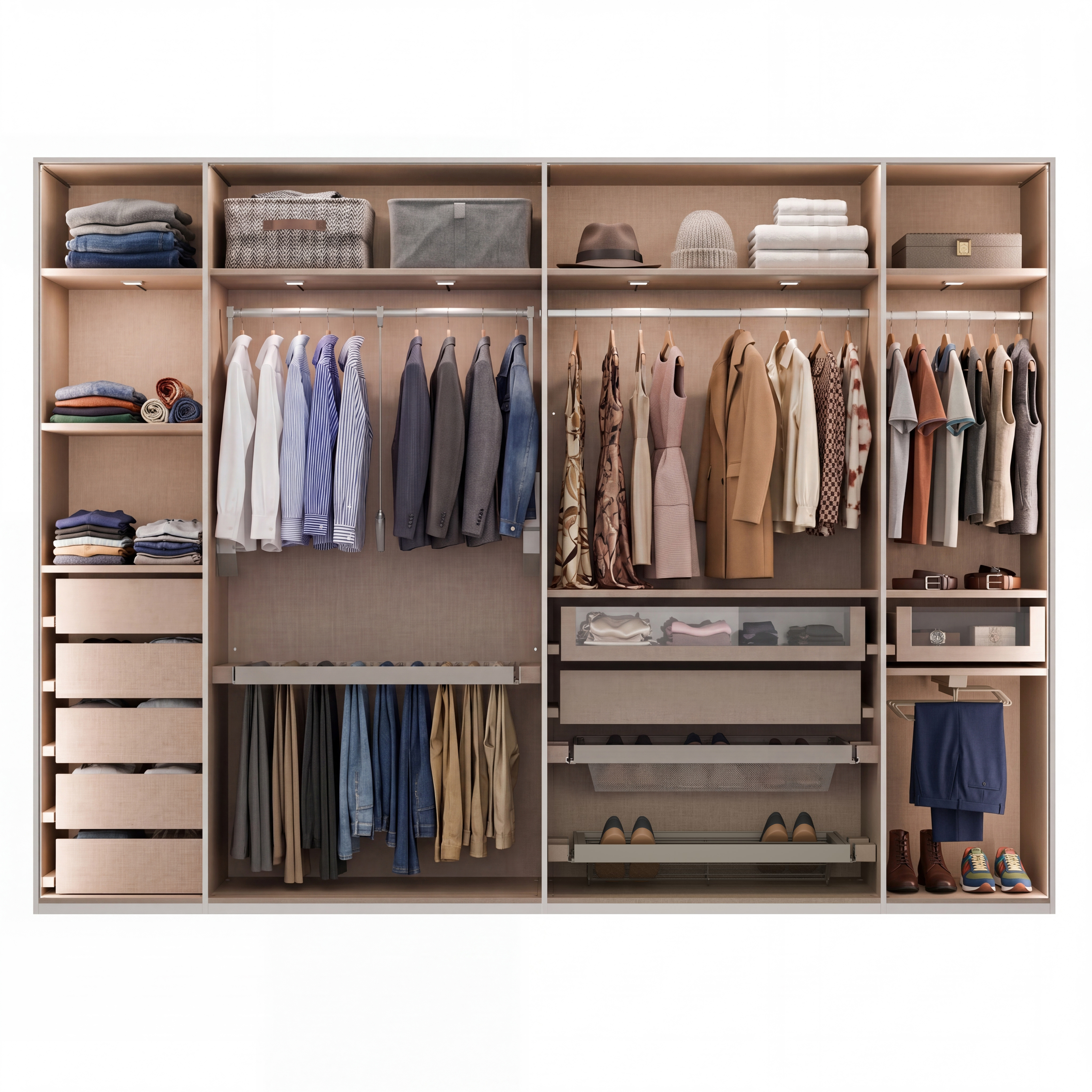 Kleiderschrank, ohne Fronten - MyStyle 3104