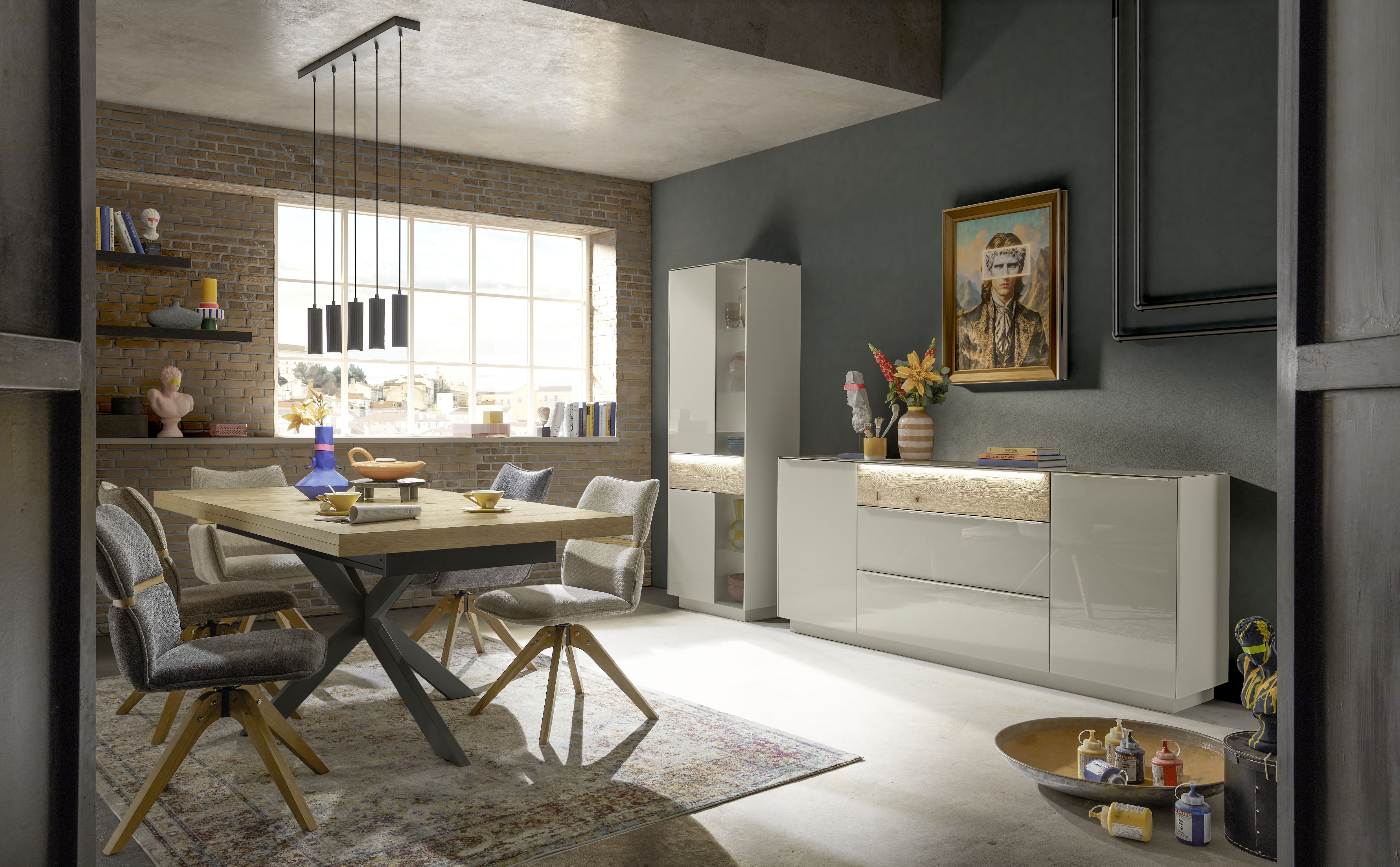 Sideboard, Kaschmir matt lack Nachbildung - Marybelle