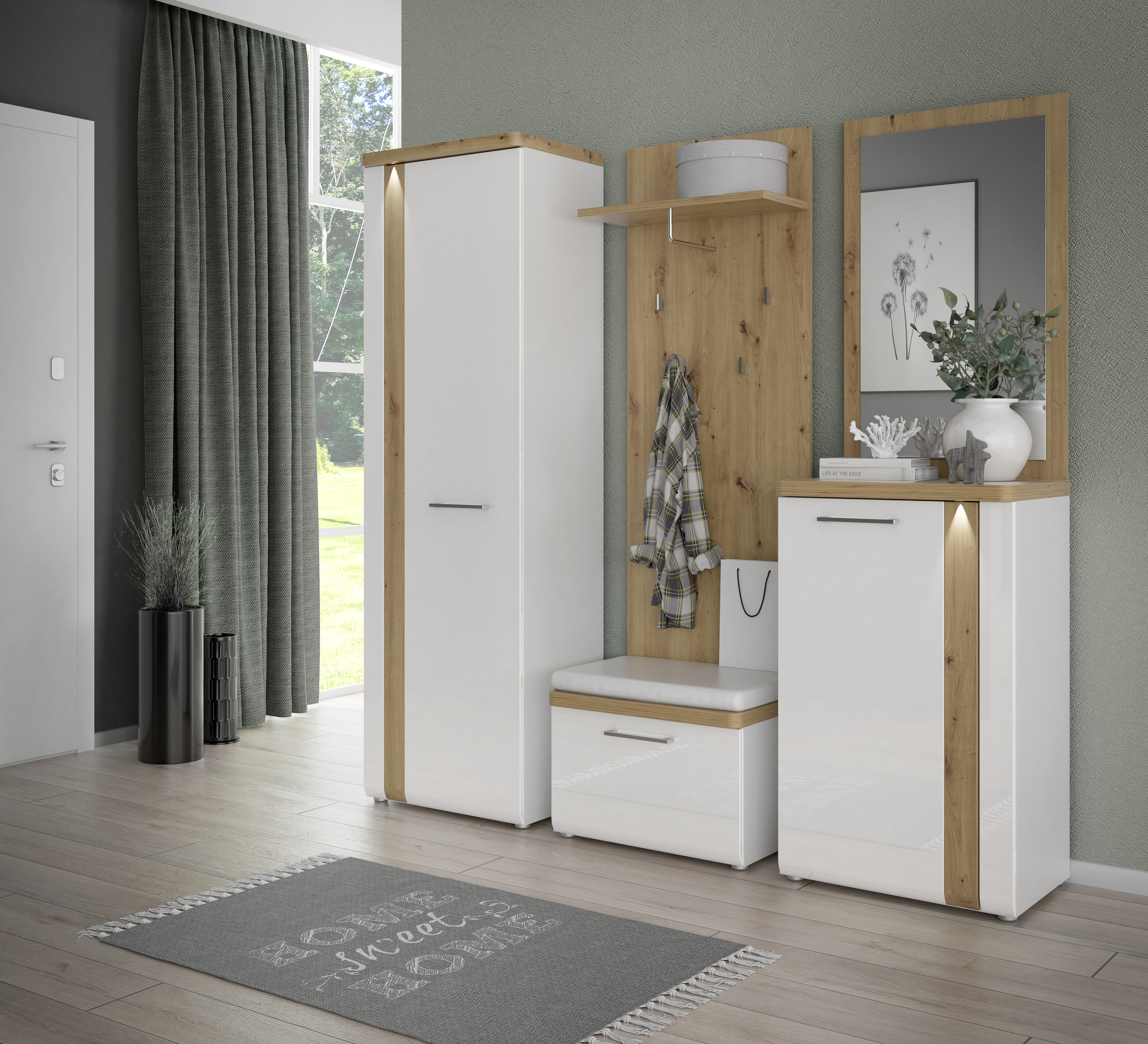 Spiegel, Artisan Eiche - Ferina