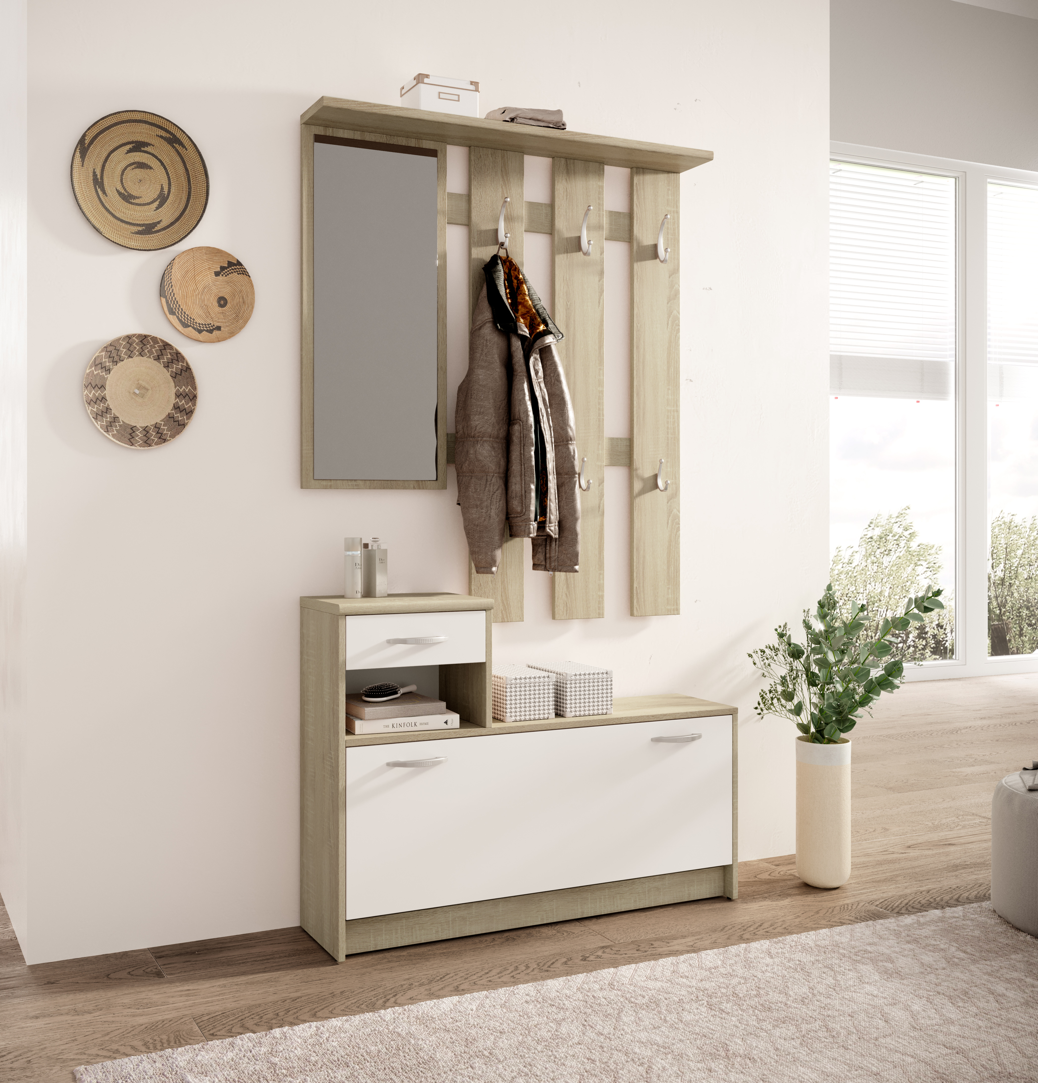 Garderobe, Eiche Sonoma Dekor - MyStyle 6017