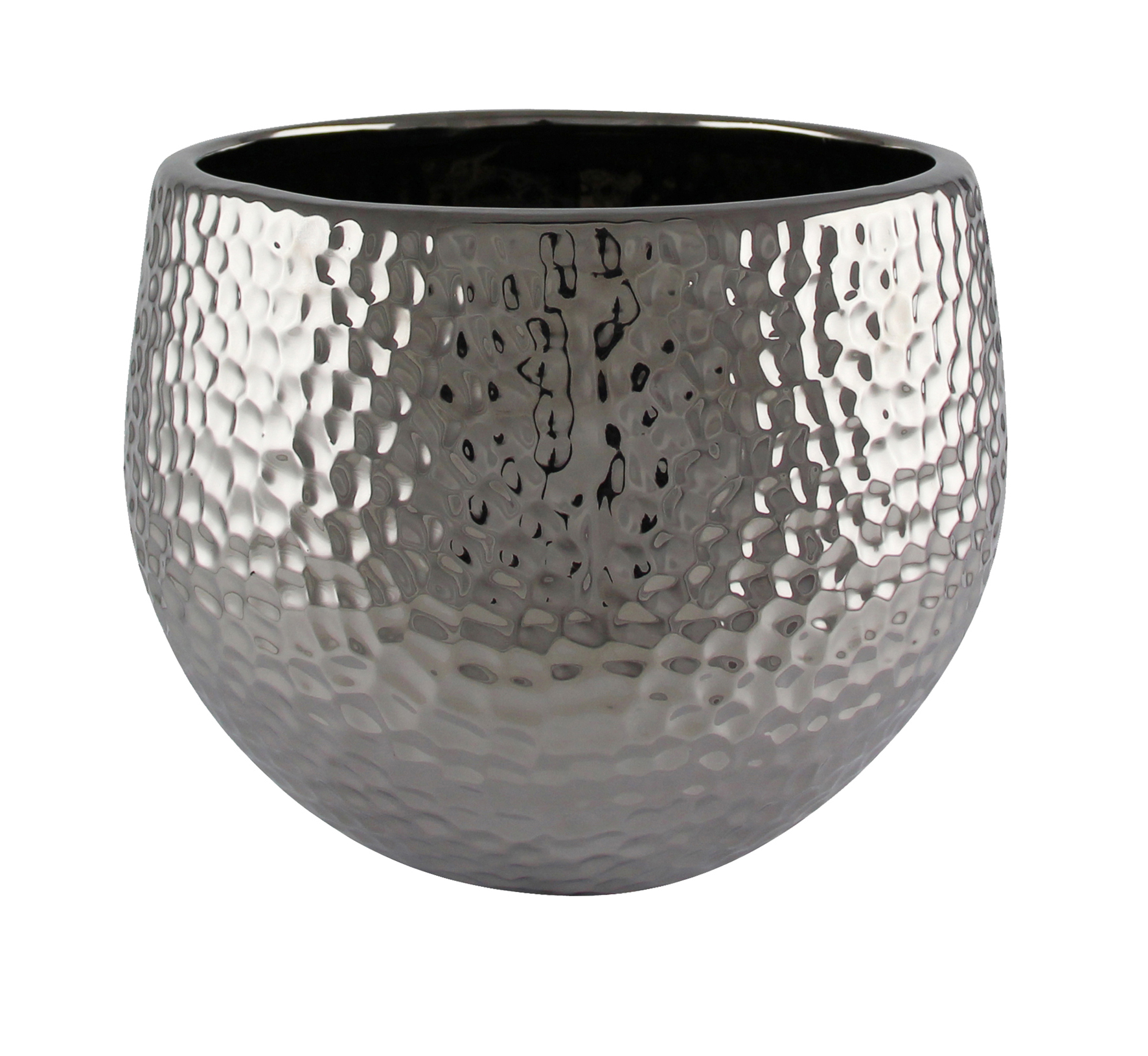 Kübel Coro - silber 21cm Ø, 17cm Hoch