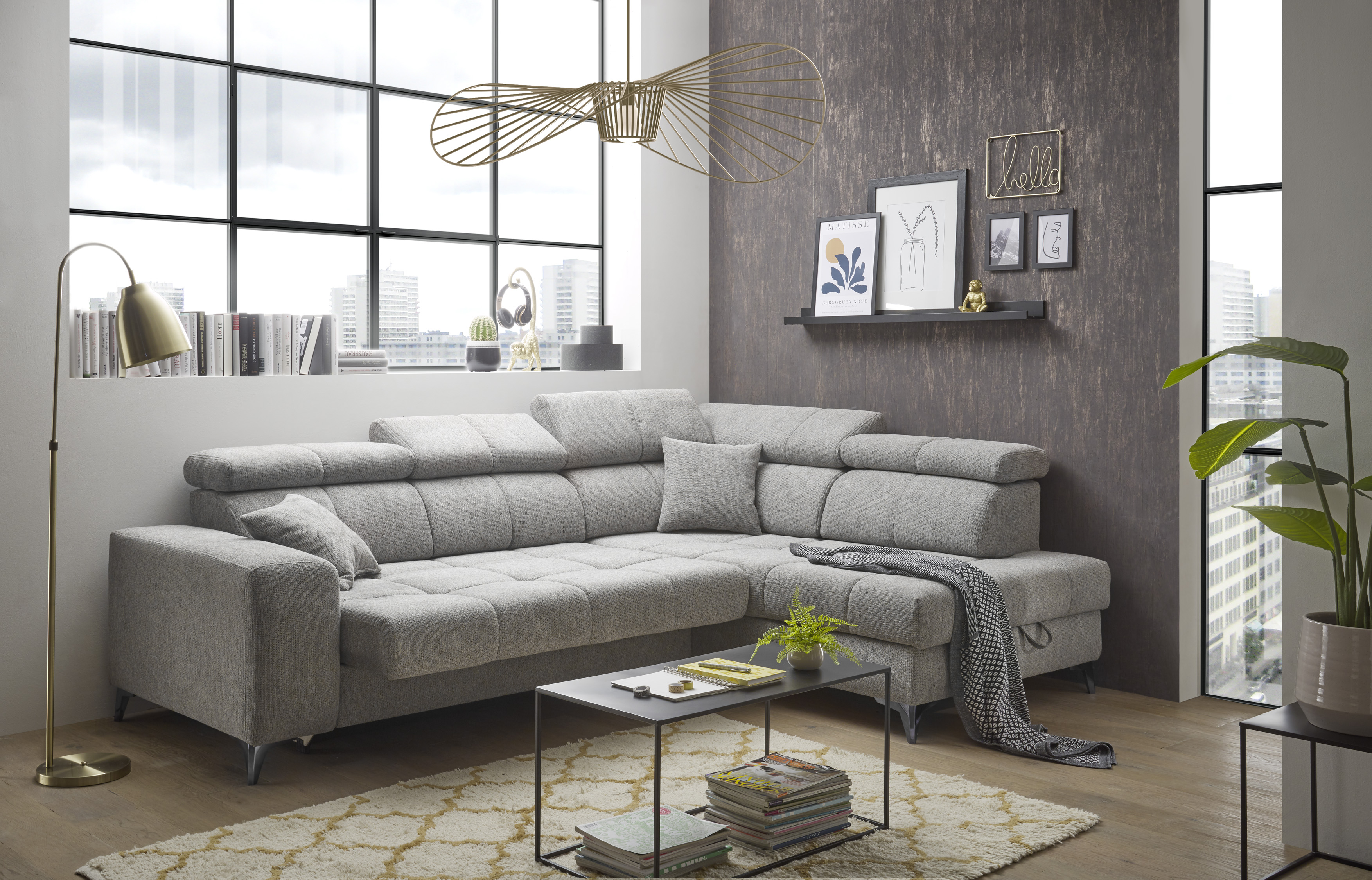 Ecksofa, Stoff taupe - MyStyle 2023