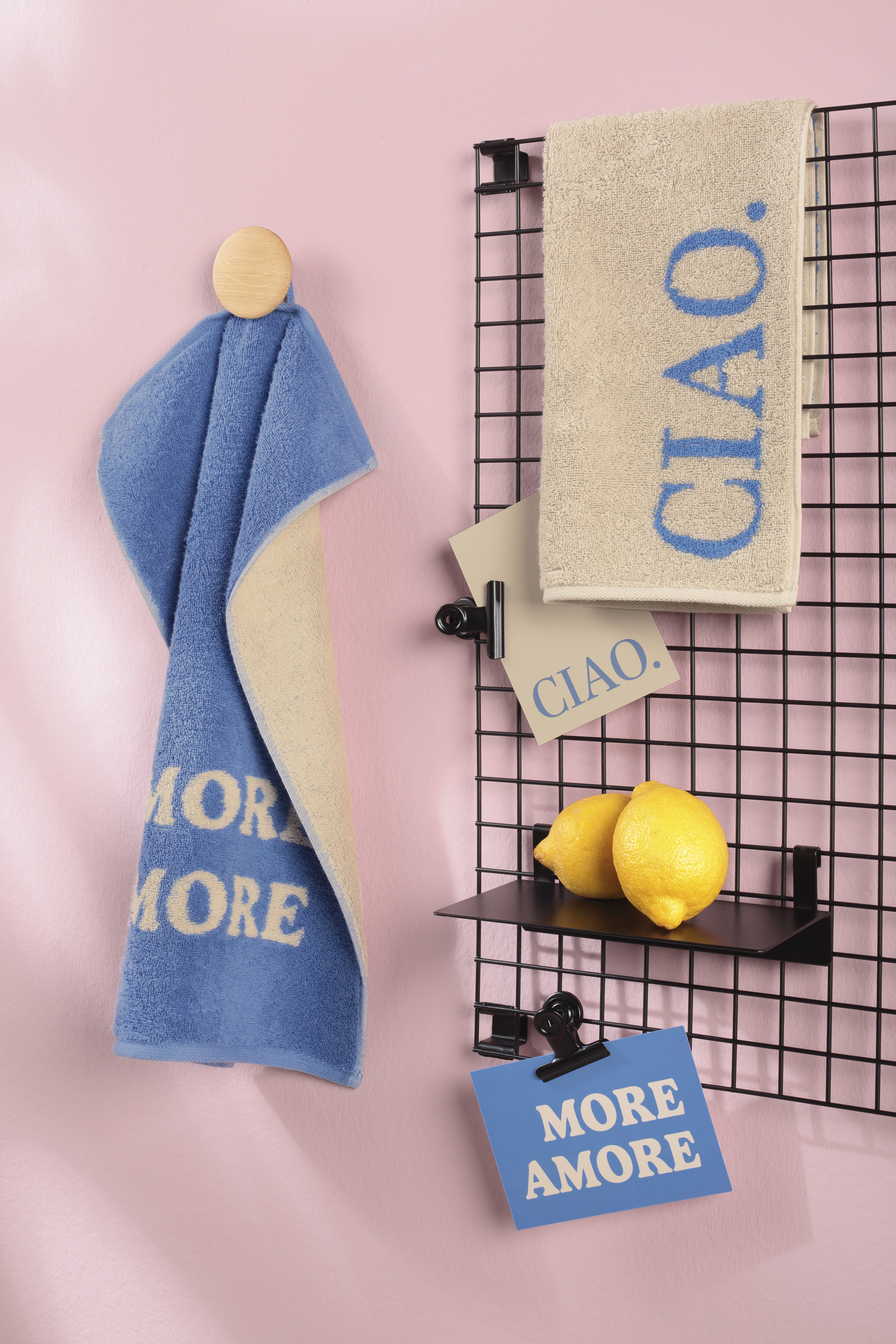 Gästetuch Postcards Towels Edition - 30x50cm, MORE AMORE