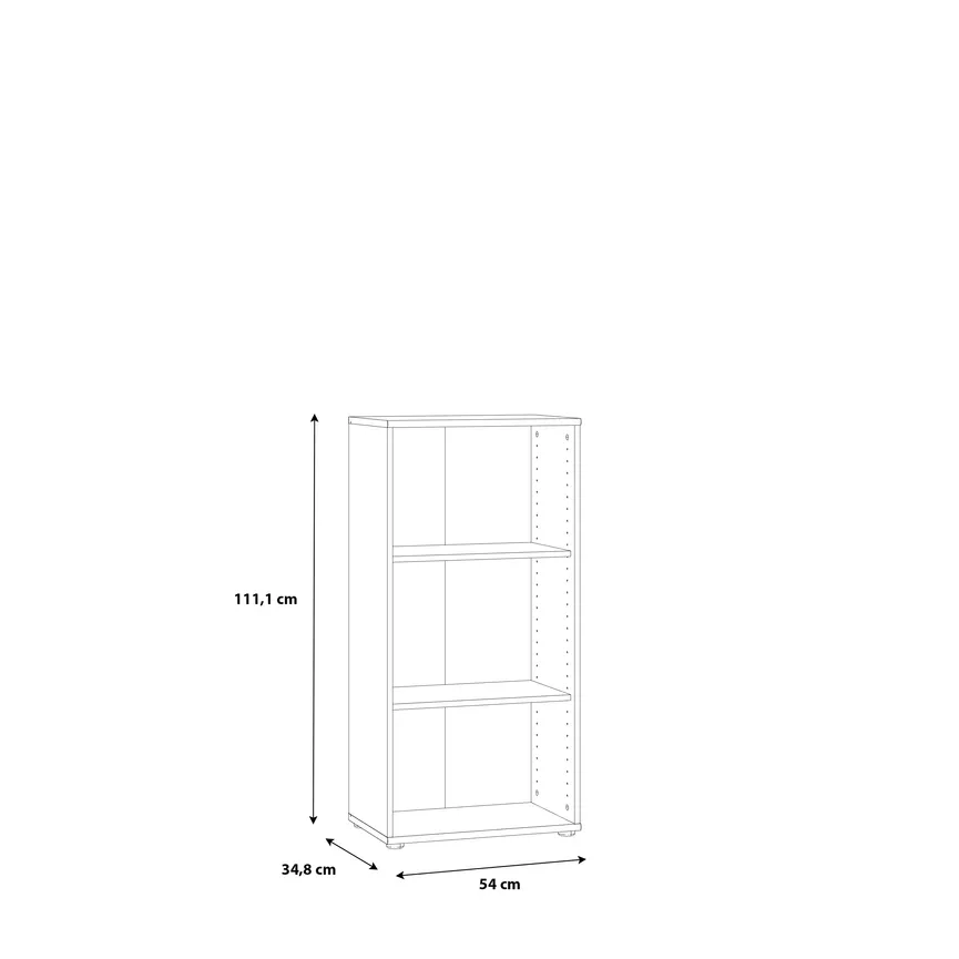 Regal Faik, Eiche Sonoma Nachbildung - 6 offene Fächer, ca. 54 B x 111,1 H