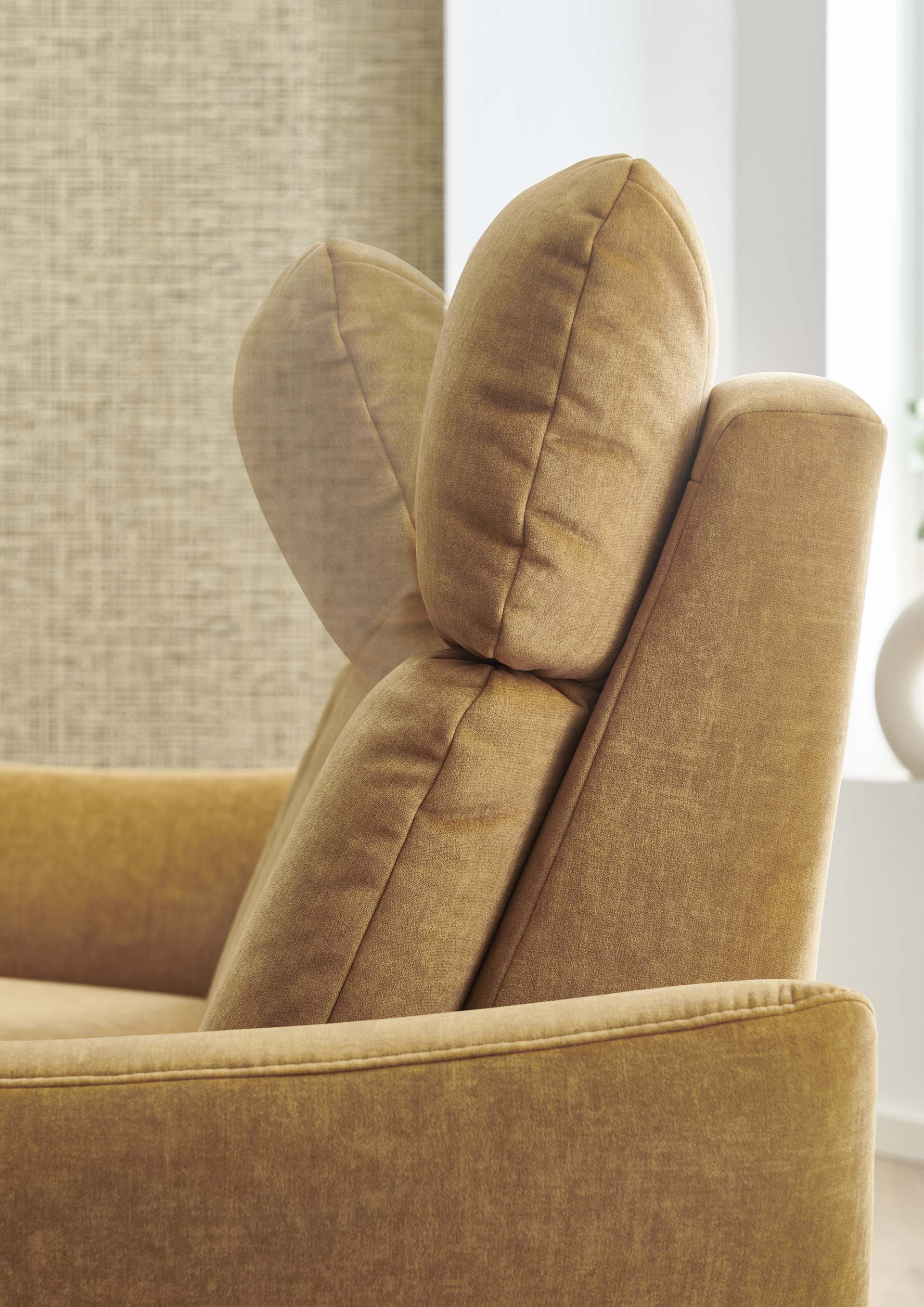 Polstergarnitur, Stoff Ilias zimt - LS25 Canale