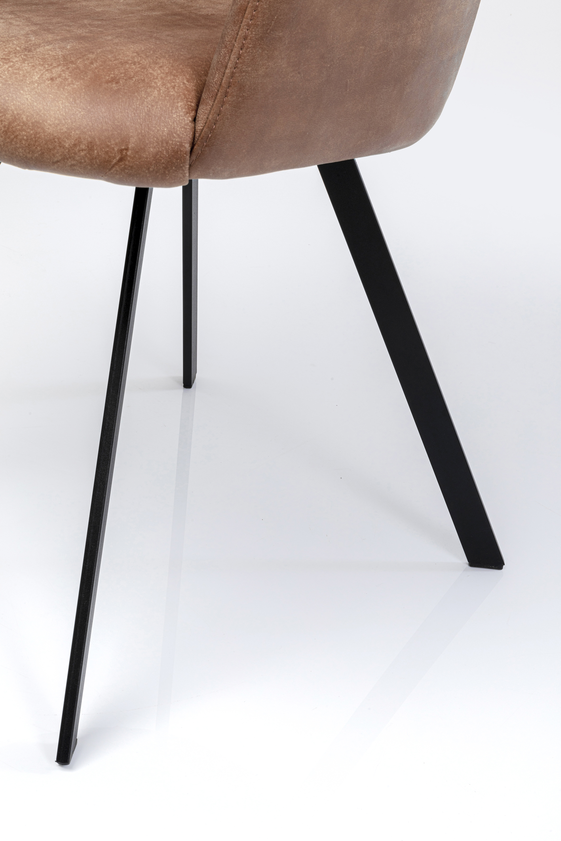 Drehstuhl mit Armlehnen Coco, braun - Coco