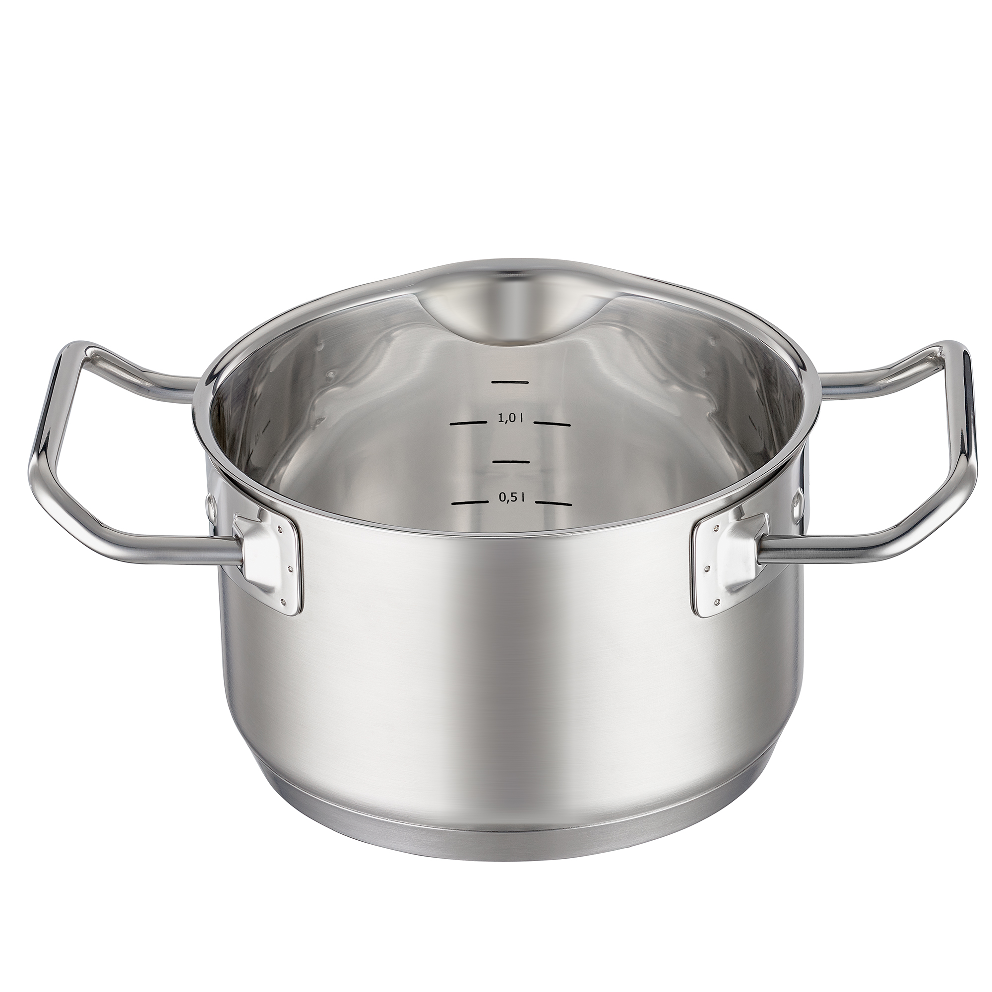 RÖSLE, Kochtopf mit Deckel Ø 16cm EXPERTISO - Edelstahl, Glas Sodalime getempered