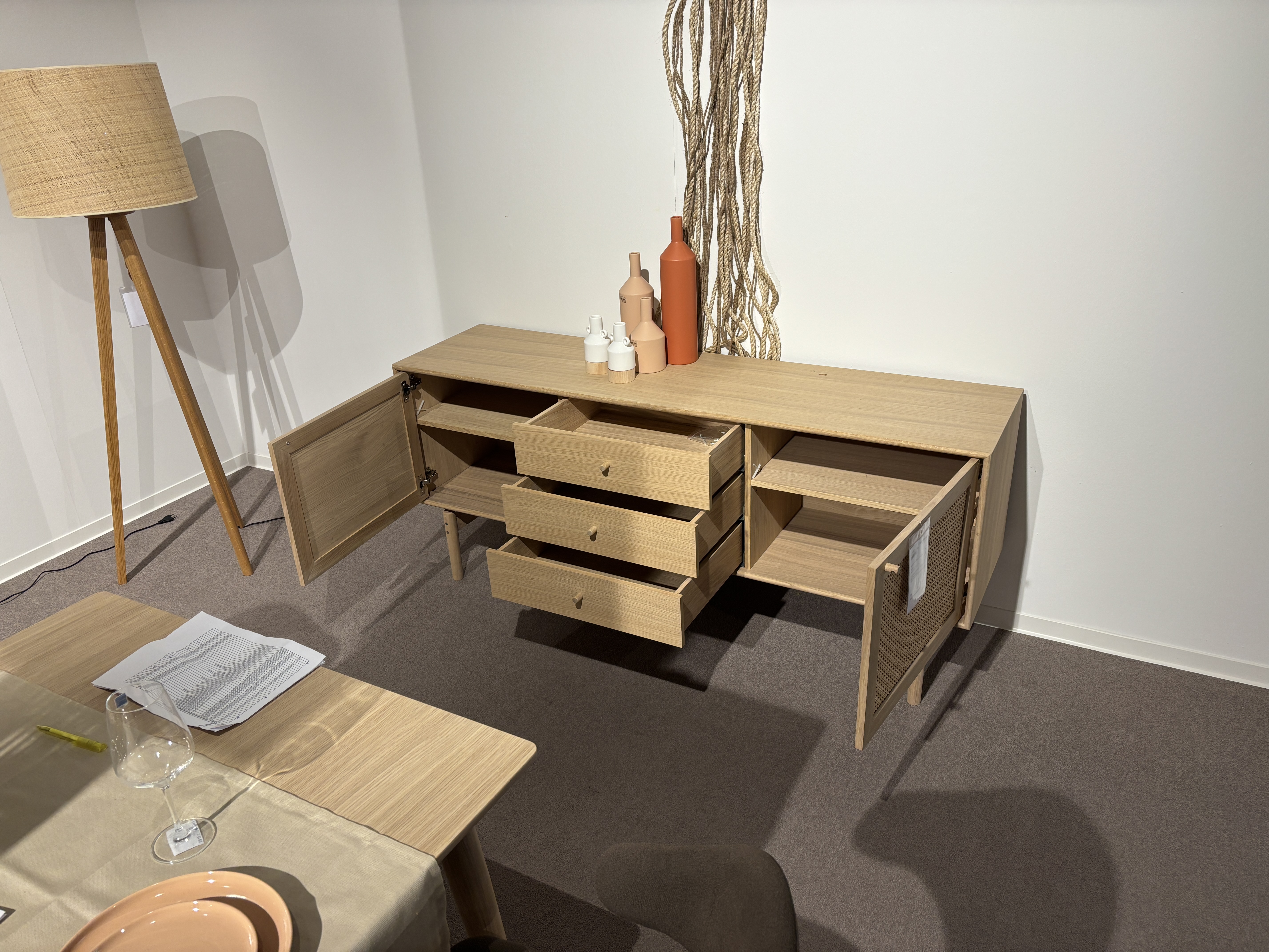 Sideboard mit Füßen, 3 Schüben - Limerick